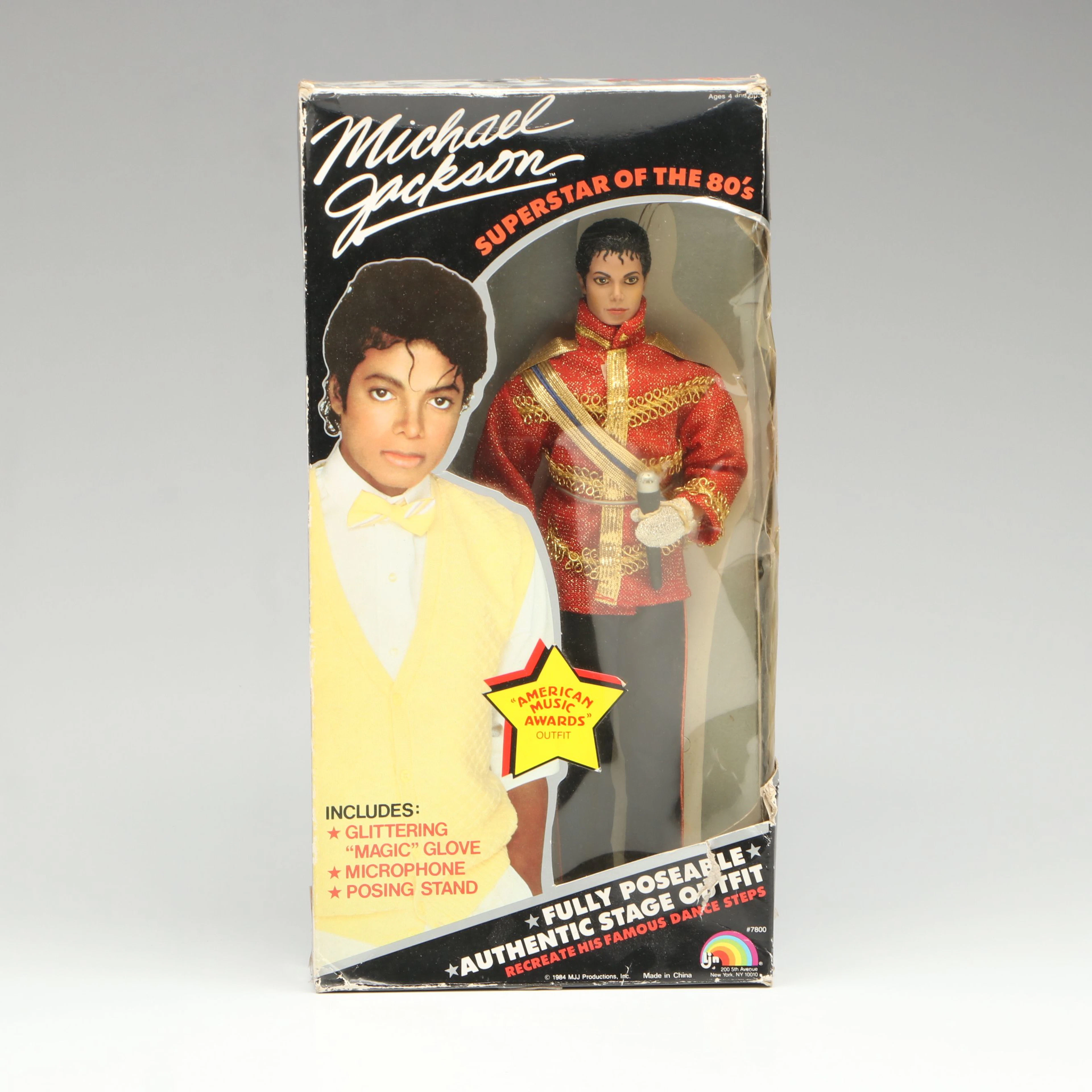 1984 LJN Michael Jackson American Music Awards Outfit Doll
