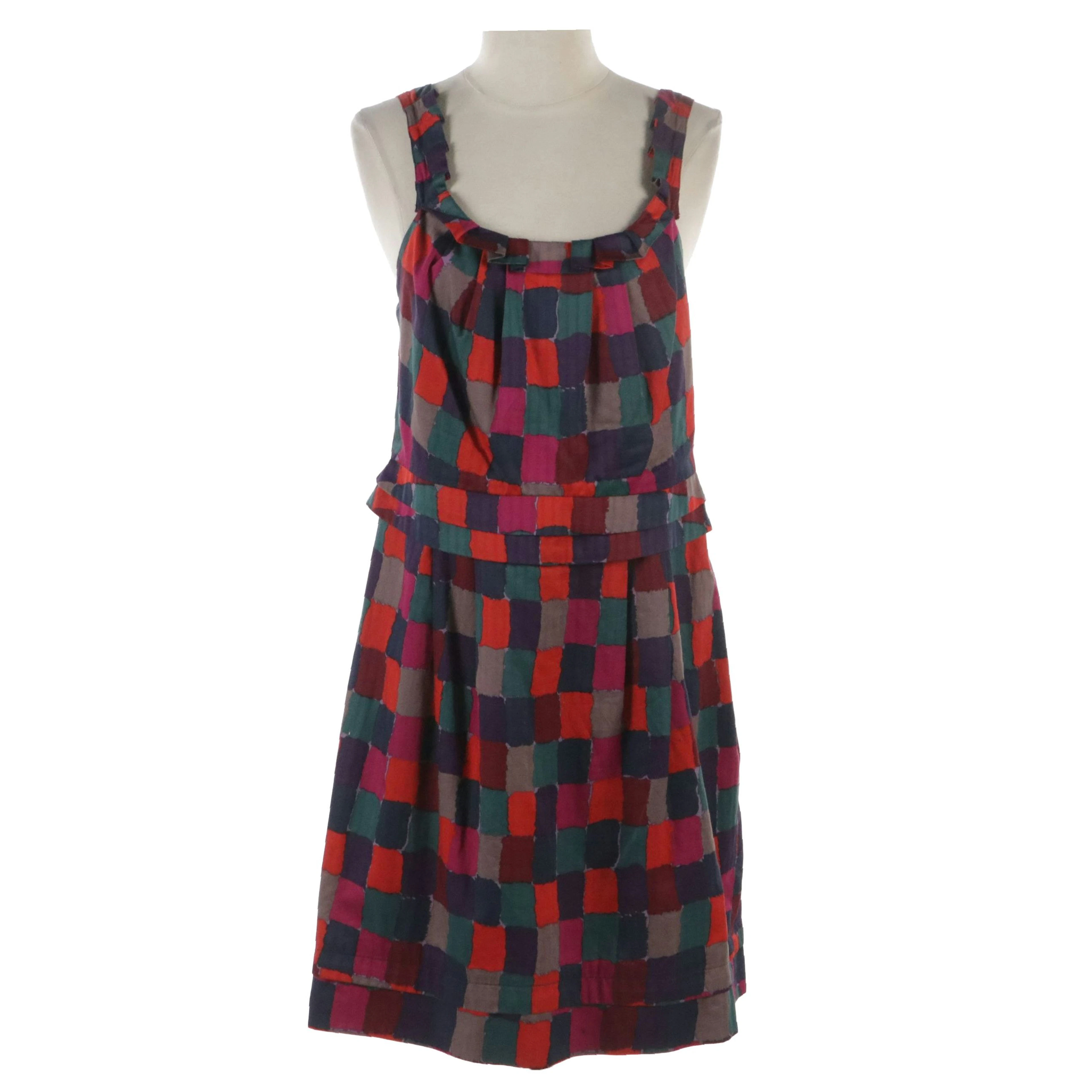 Marc by Marc Jacobs Multicolor Printed Cotton Mini Dress