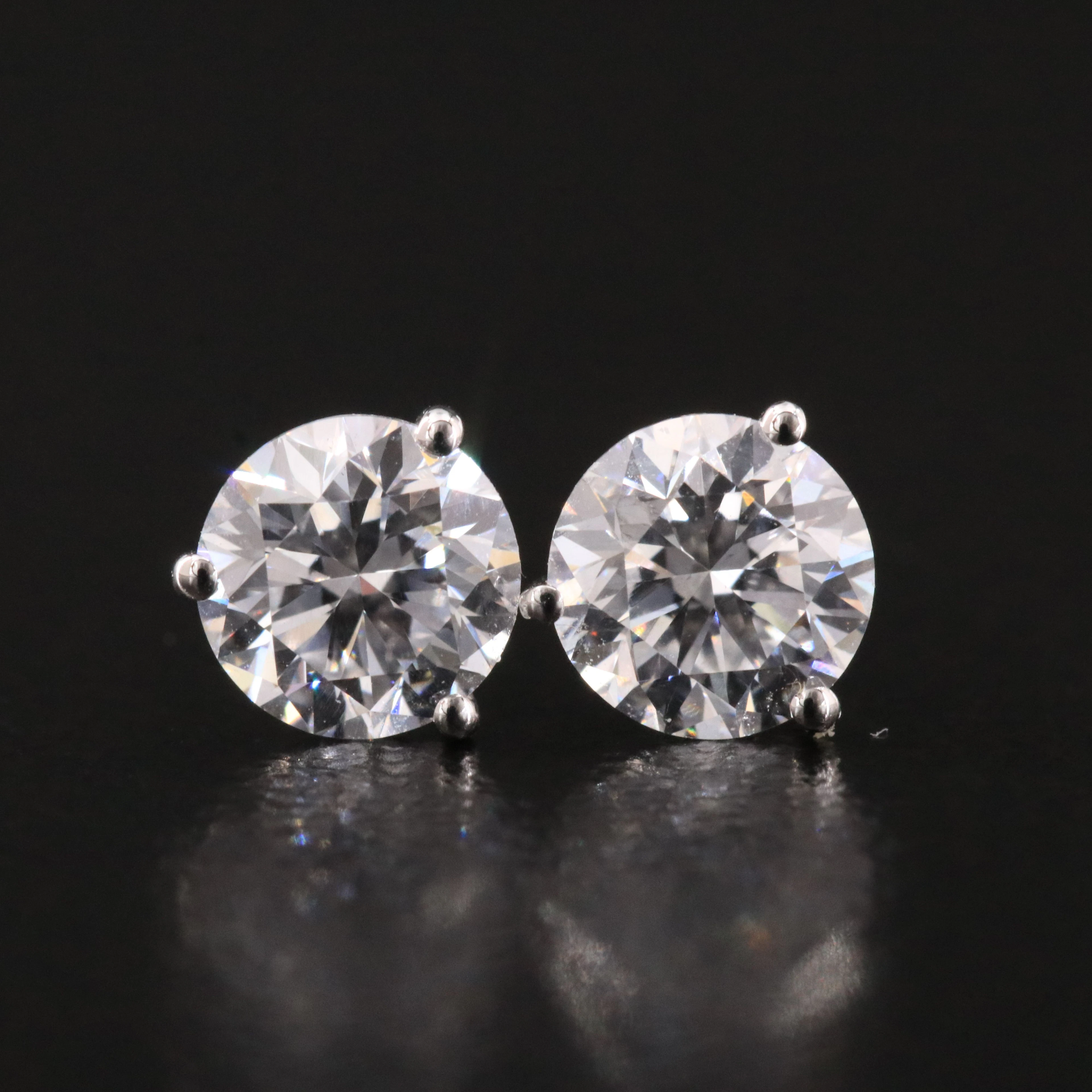 14K 1.02 CTW Lab Grown Diamond Stud Earrings