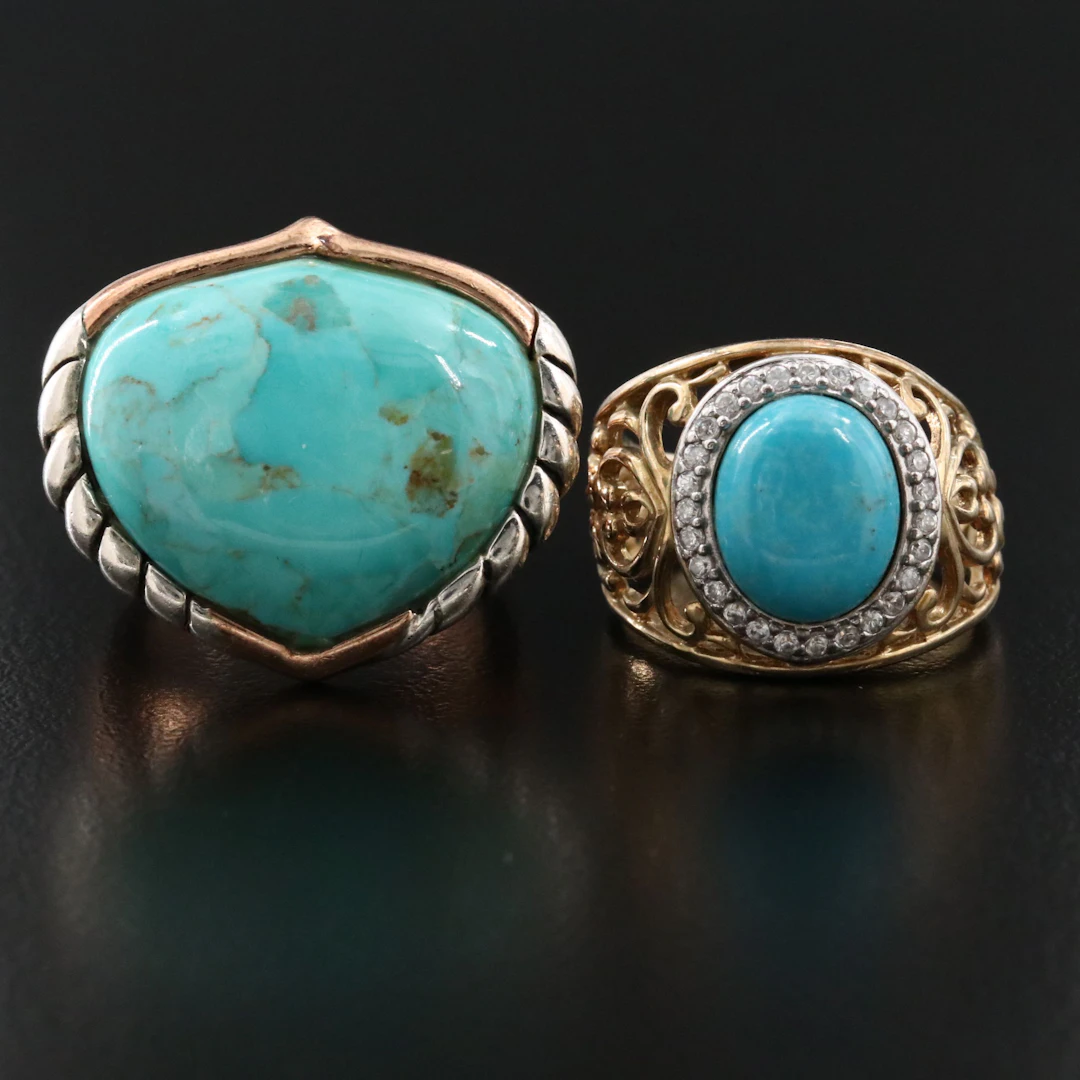 Barse Featured in Sterling Turquoise Rings