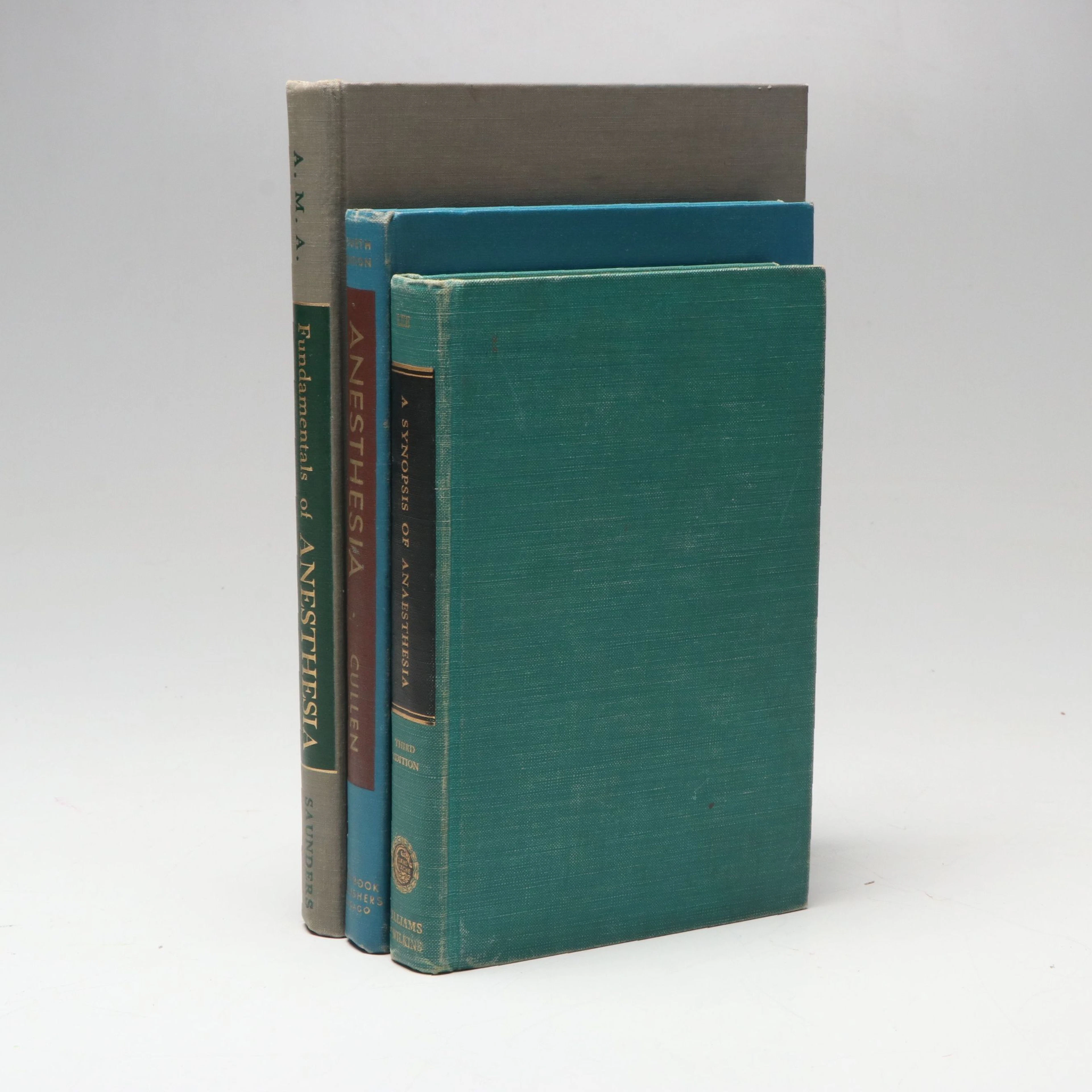 Third Edition "A Synopsis of Anæsthesia" by J. Alfred Lee and More Books