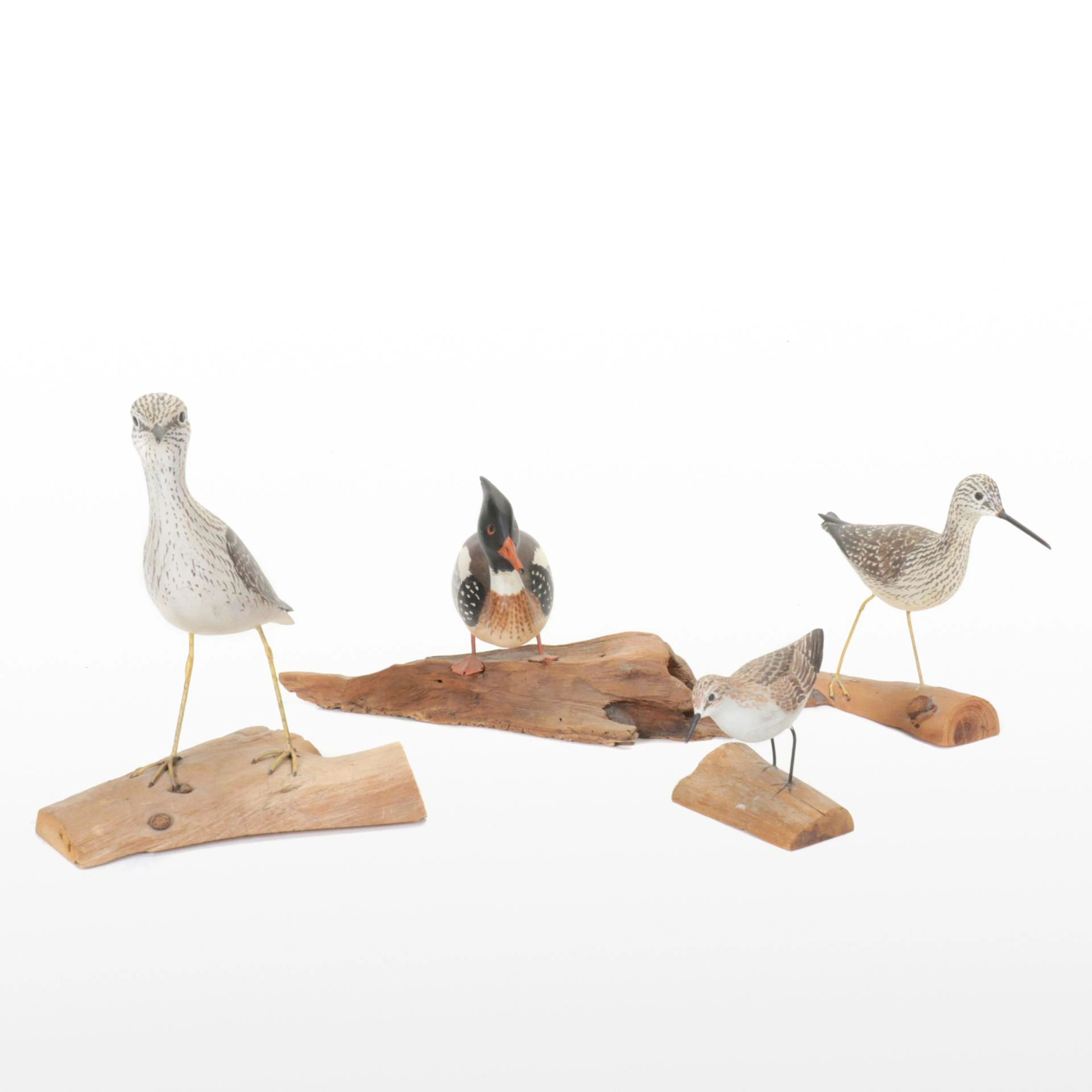 E.A. Tucker Hand-Crafted Yellow Legs & Other Bird Figurines