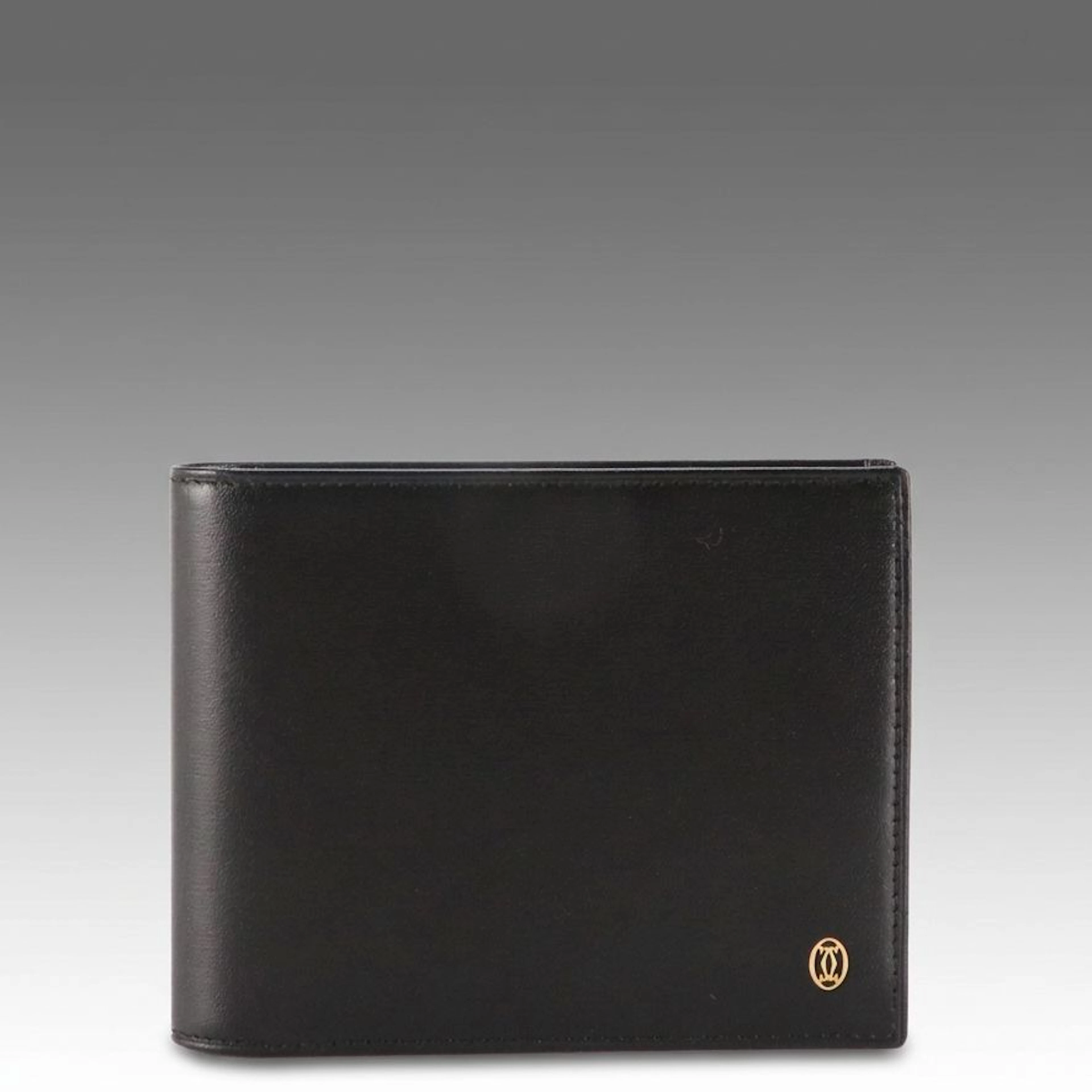Cartier Must de Cartier Bifold Wallet in Black Calfskin Leather