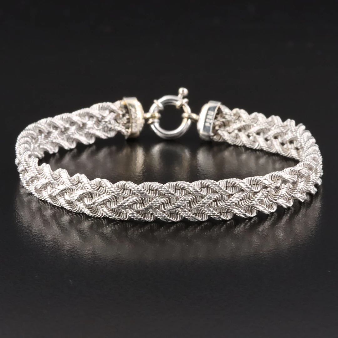 Michael Anthony 14K Braided Rope Chain Bracelet