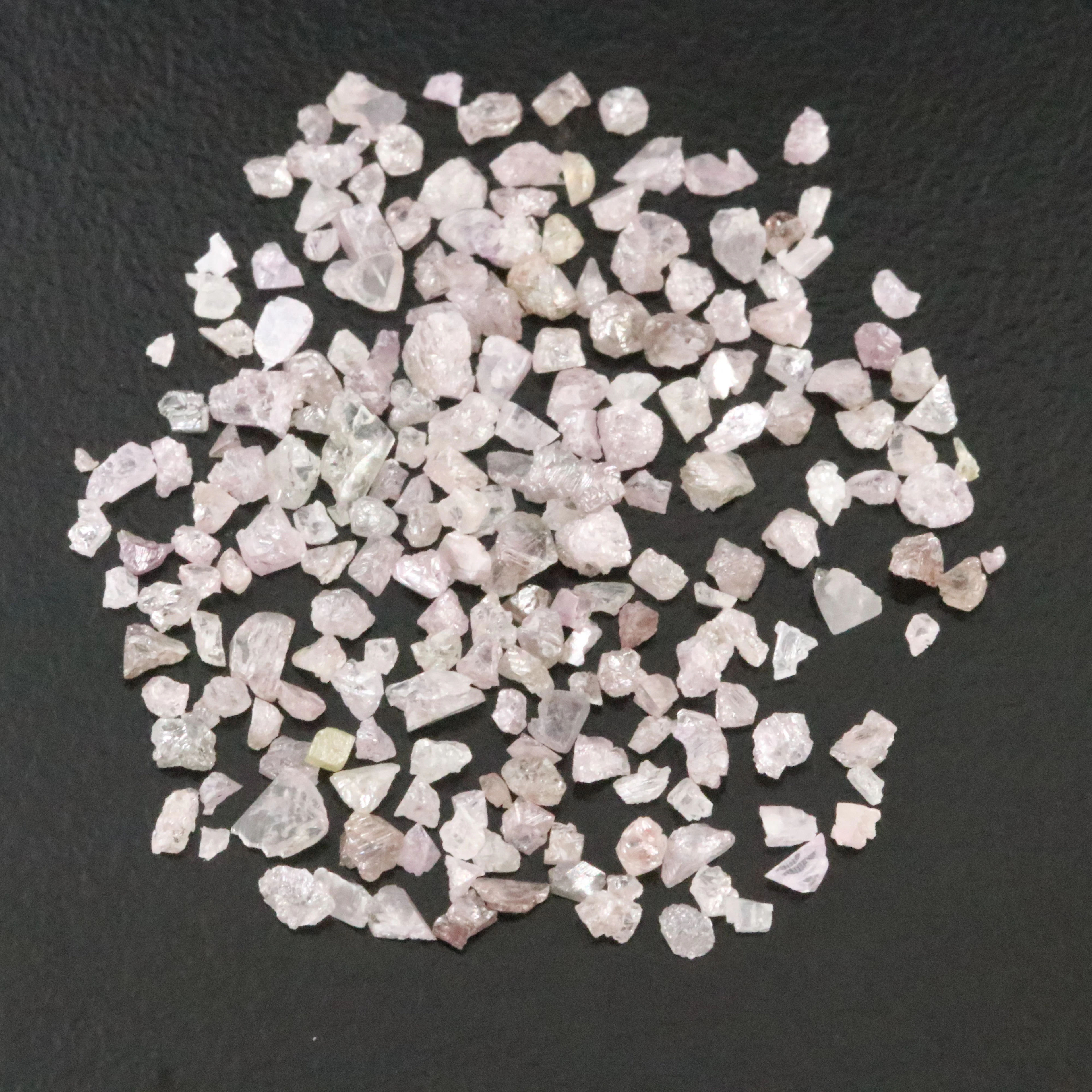 Loose 5.00 CTW Rough Fancy Pink Diamond Lot