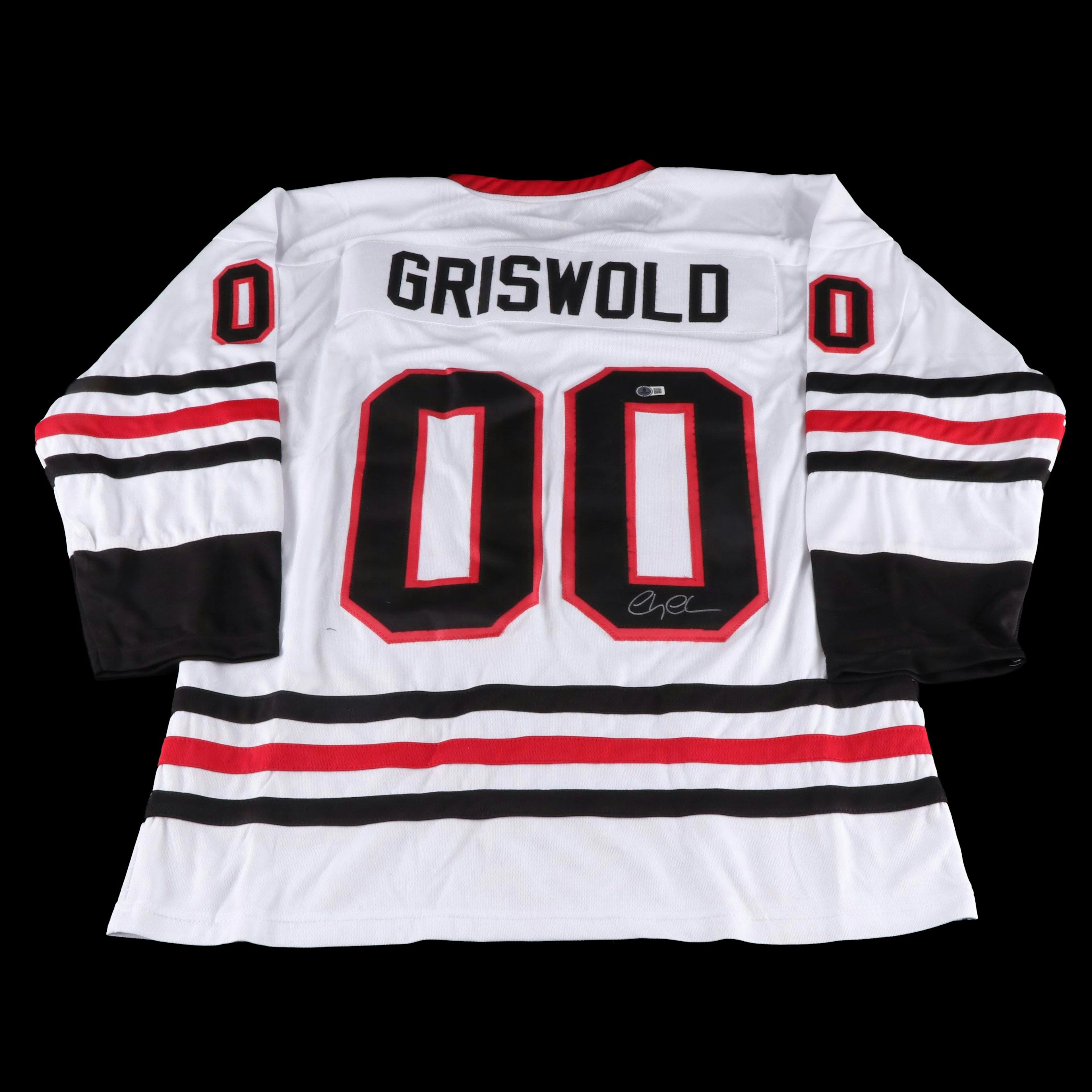 Chevy Chase Signed "Christmas Vacation: Clark Griswold" Hockey Jersey, Beckett
