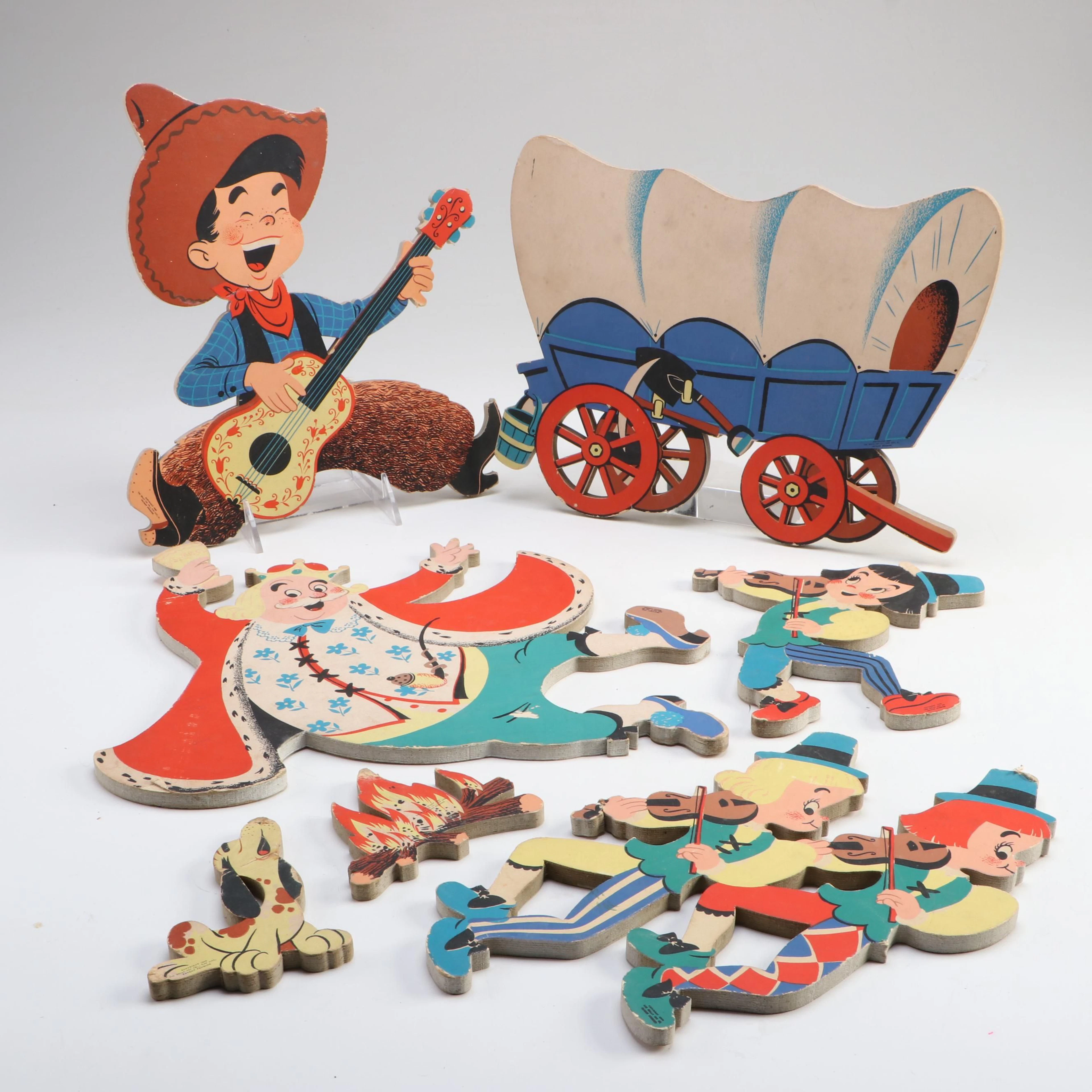 Dolly Toy Co. "Old King Cole" and More Wall Décor, Mid-20th Century