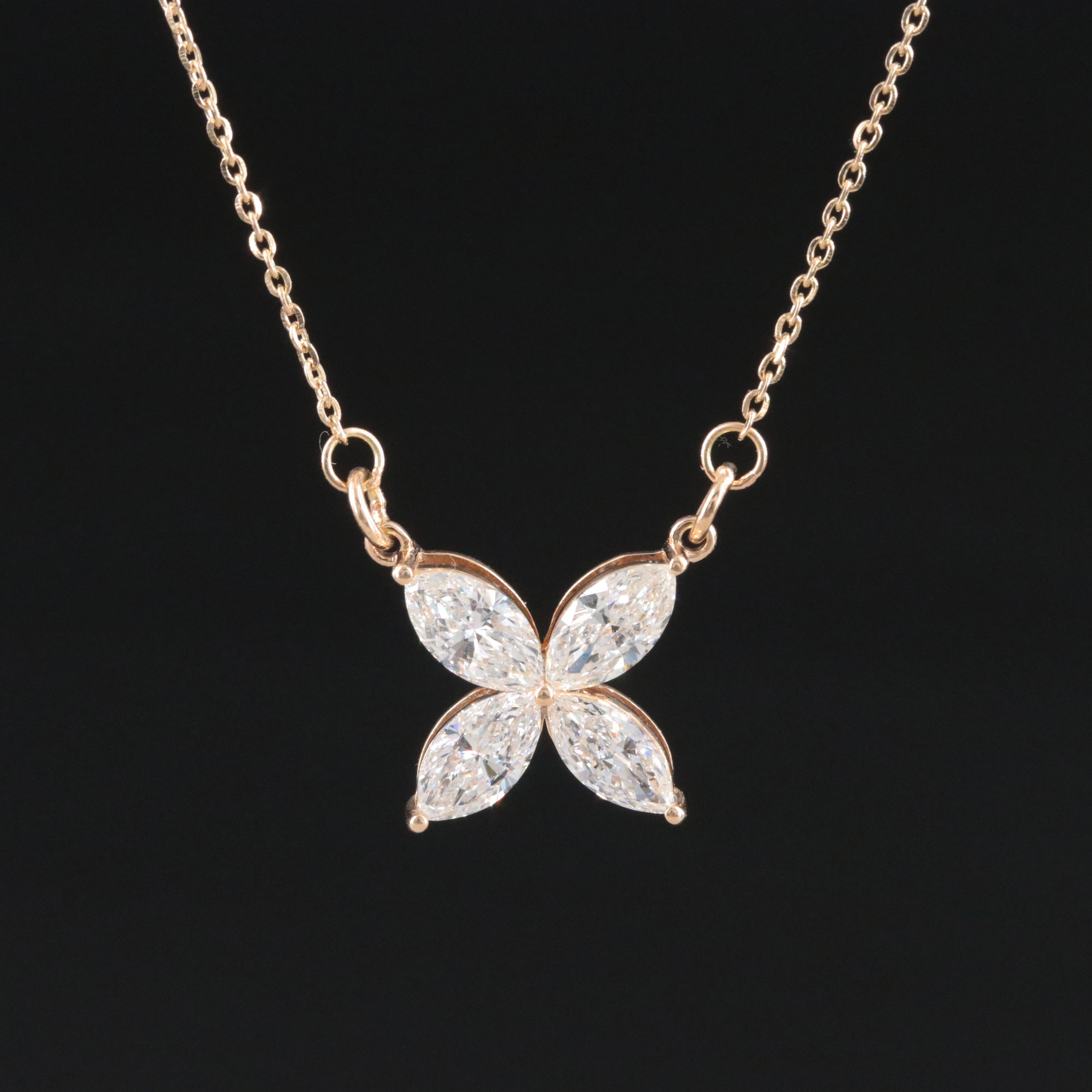 14K 1.00 CTW Diamond Necklace