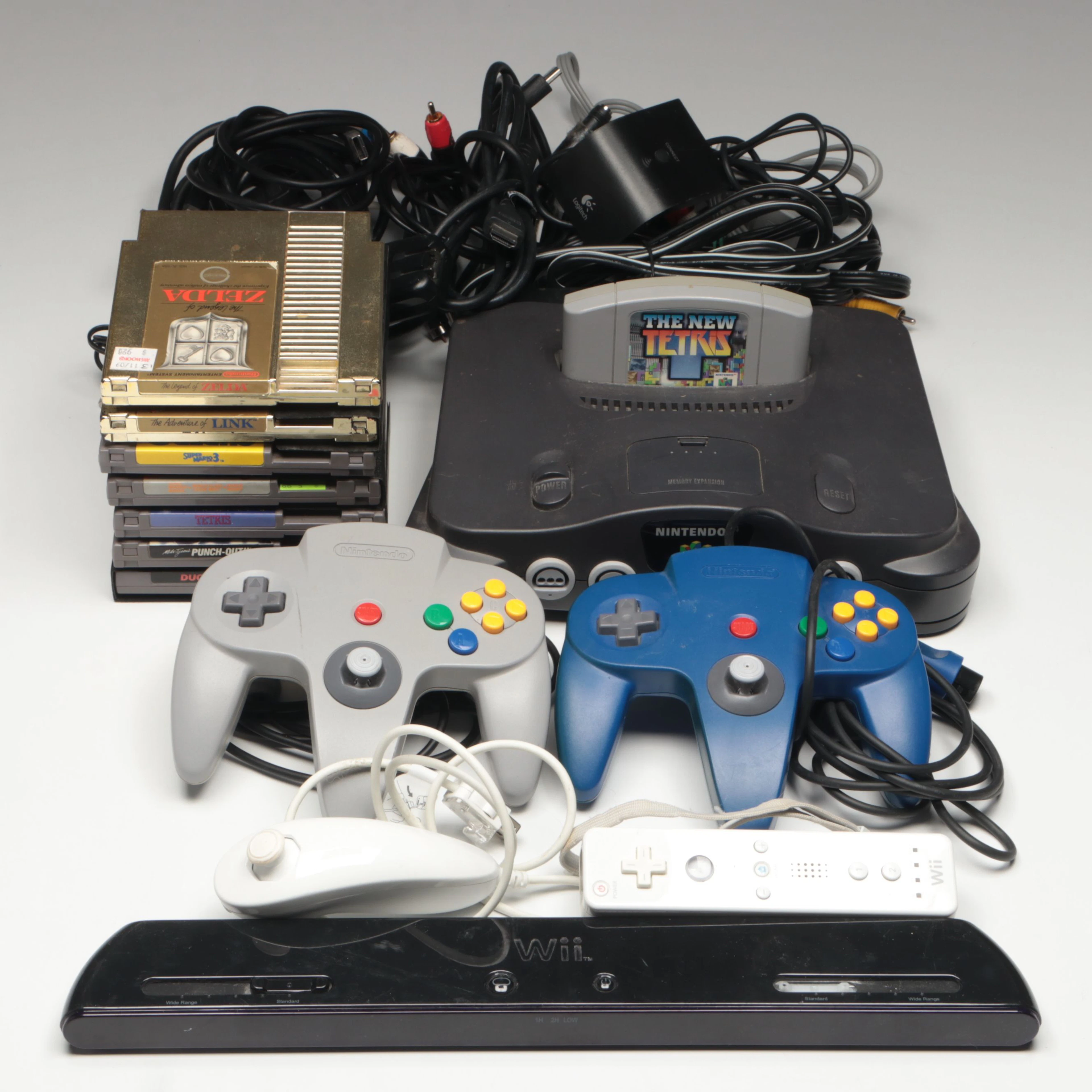 Nintendo 64 Console with The Legend of Zelda and More NES Games