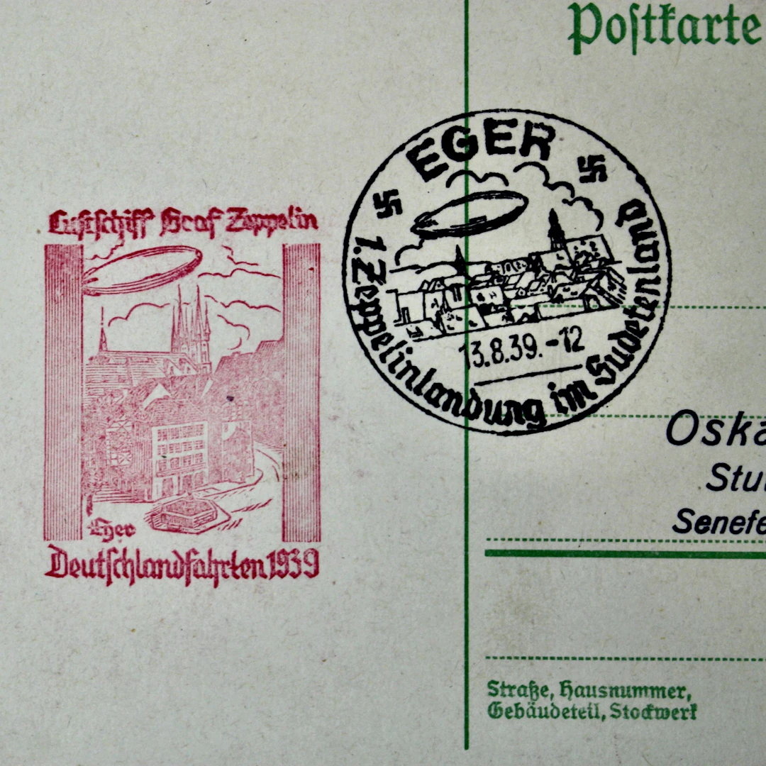 1939 Graf Zeppelin Postcard