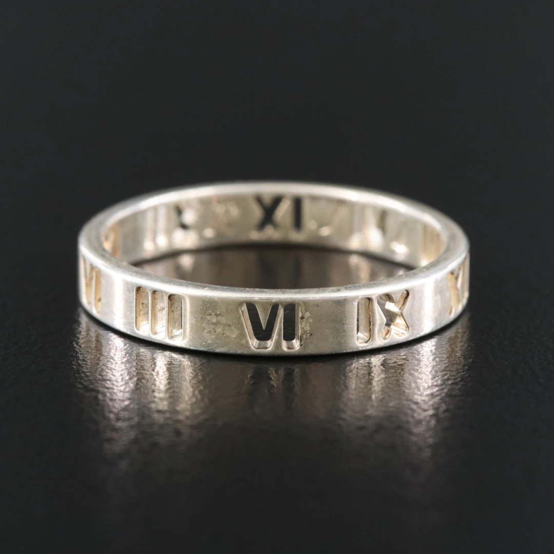 Tiffany & Co. Atlas Sterling Cut Out Band