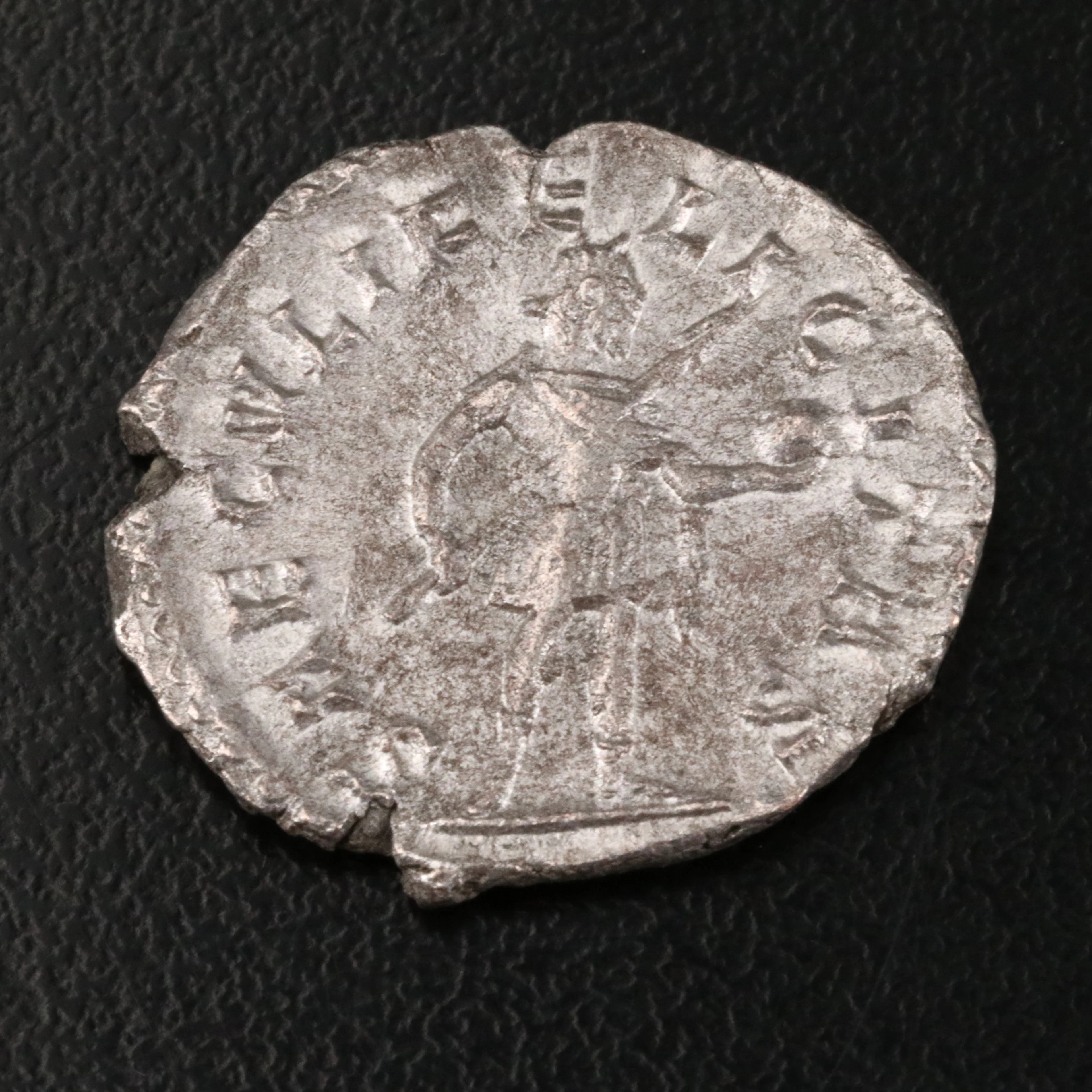Ancient Roman Imperial AR Antoninianus Coin of Postumus, ca. 267 A.D.