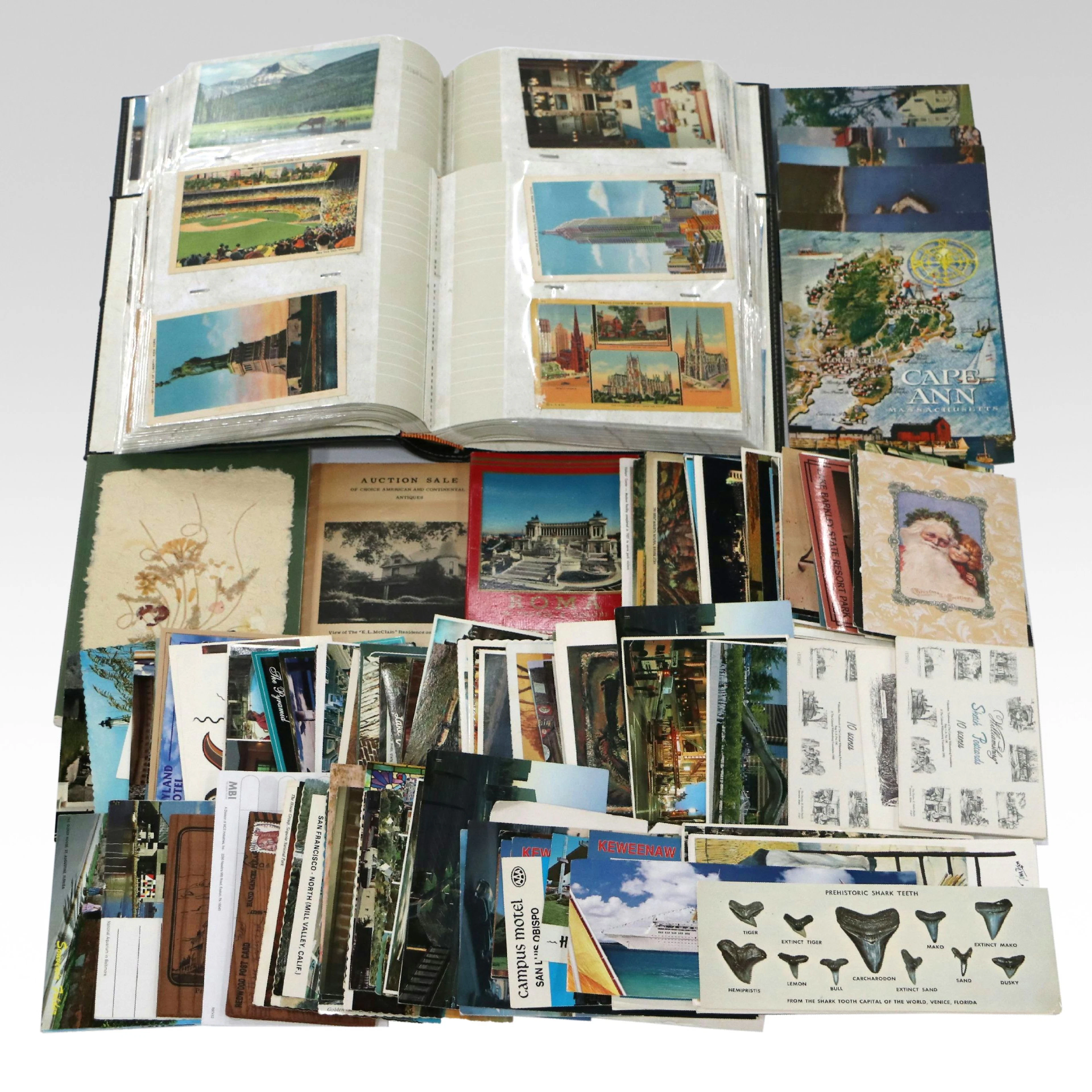 Travel Postcards Featuring Rome, Colonial Williamsburg and More, Vintage