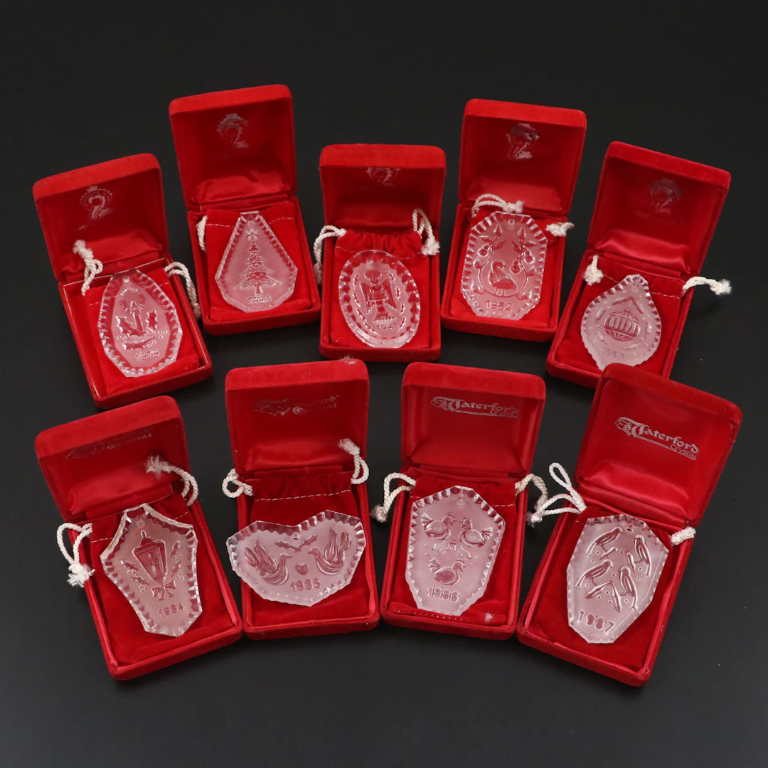 Waterford Crystal Annual Ornaments, 1979-1987