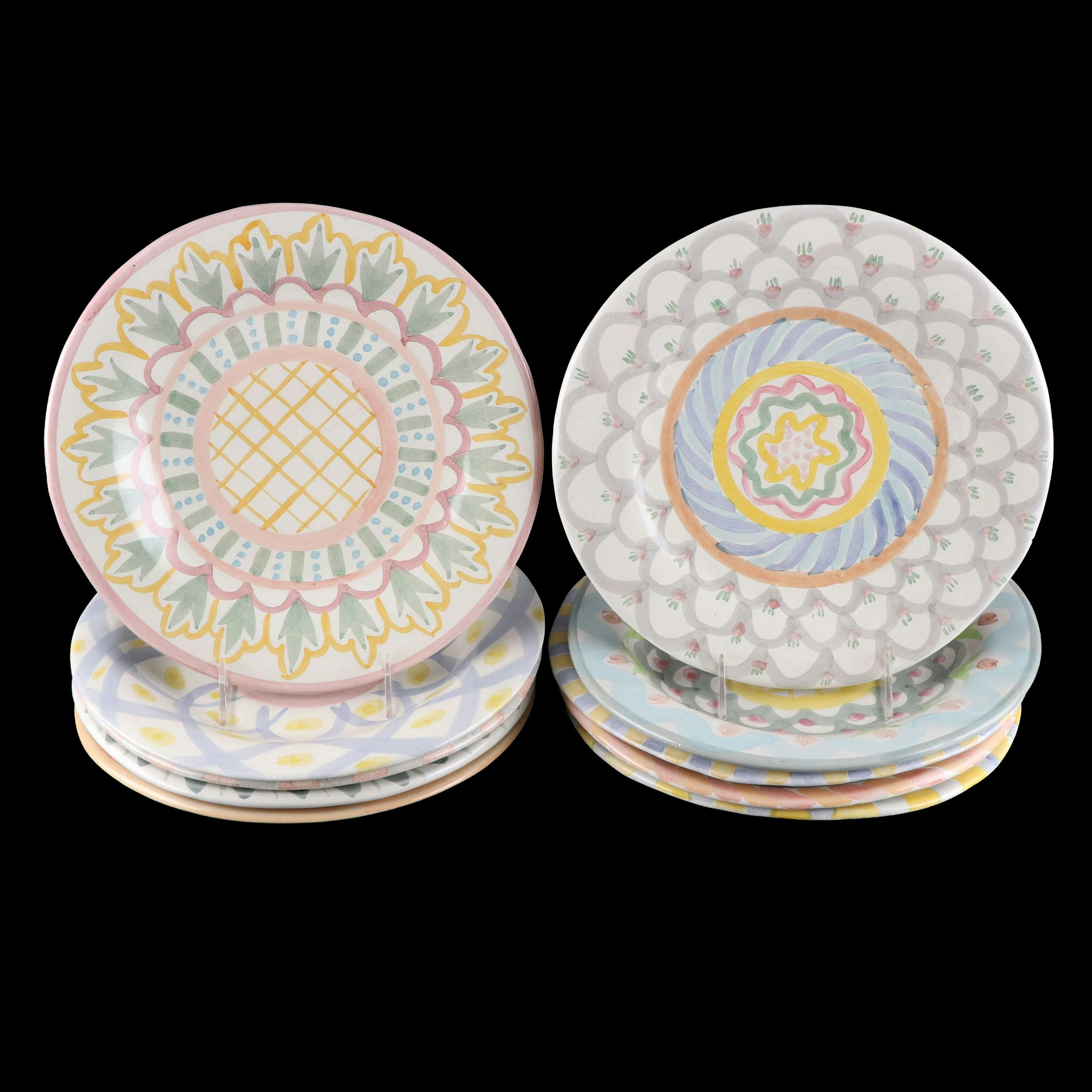MacKenzie-Childs "Monet," "Madison" and More Plates, Late 20th/Early 21st C.