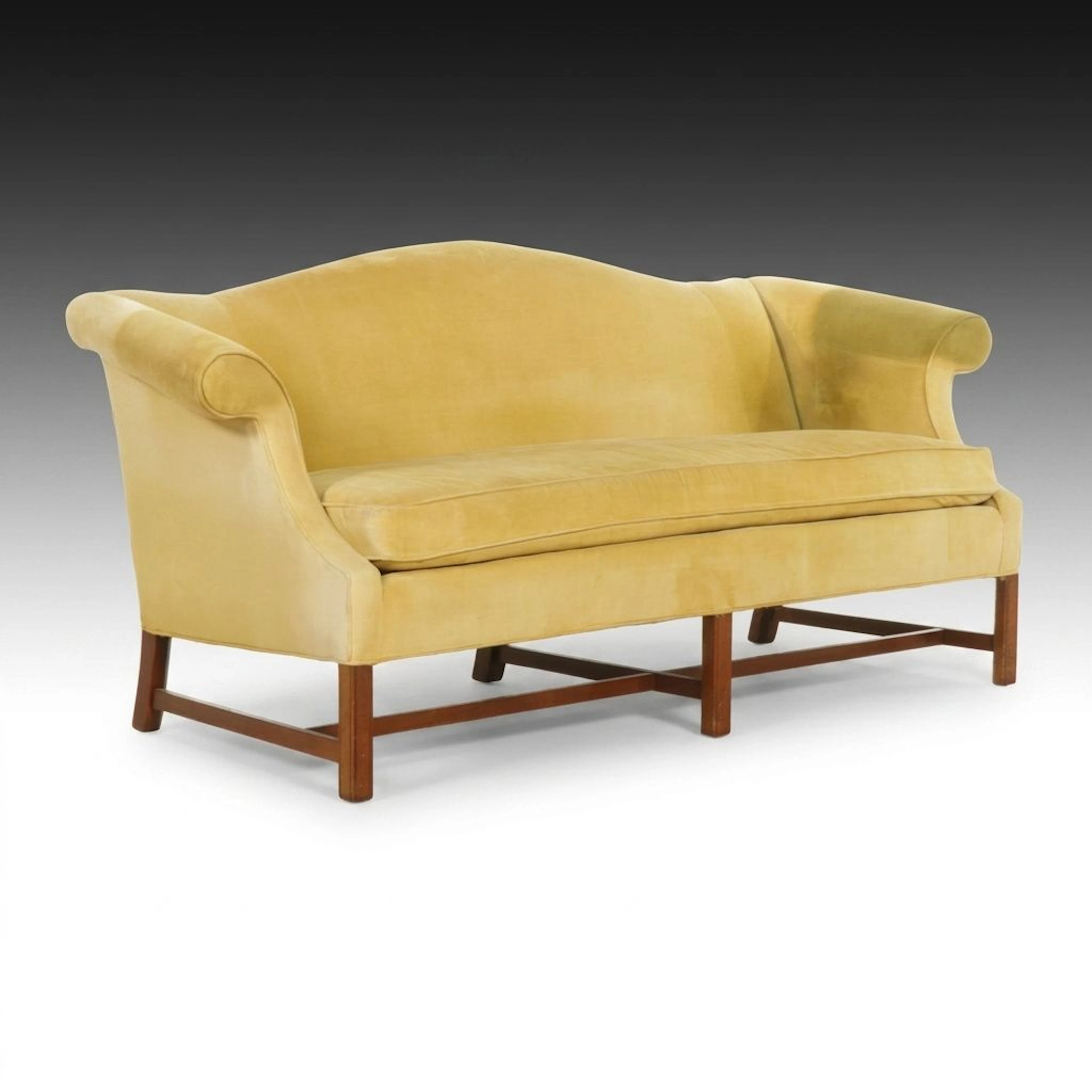 Conover Chair Company Chippendale Style Camelback Sofa, Mid to Late
