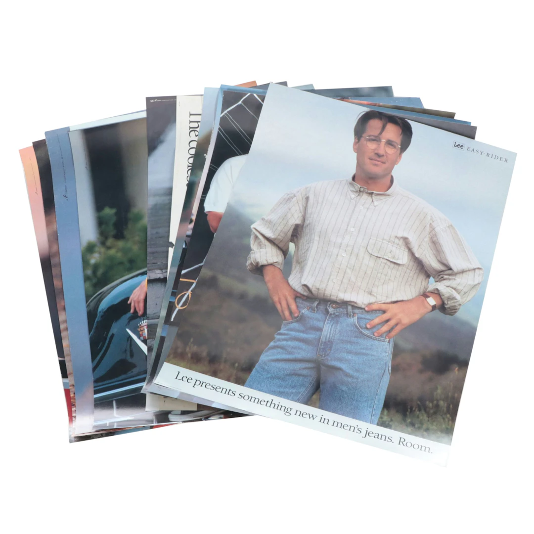 Lee Men's Jeans Advertising Posters, Late 20th Century