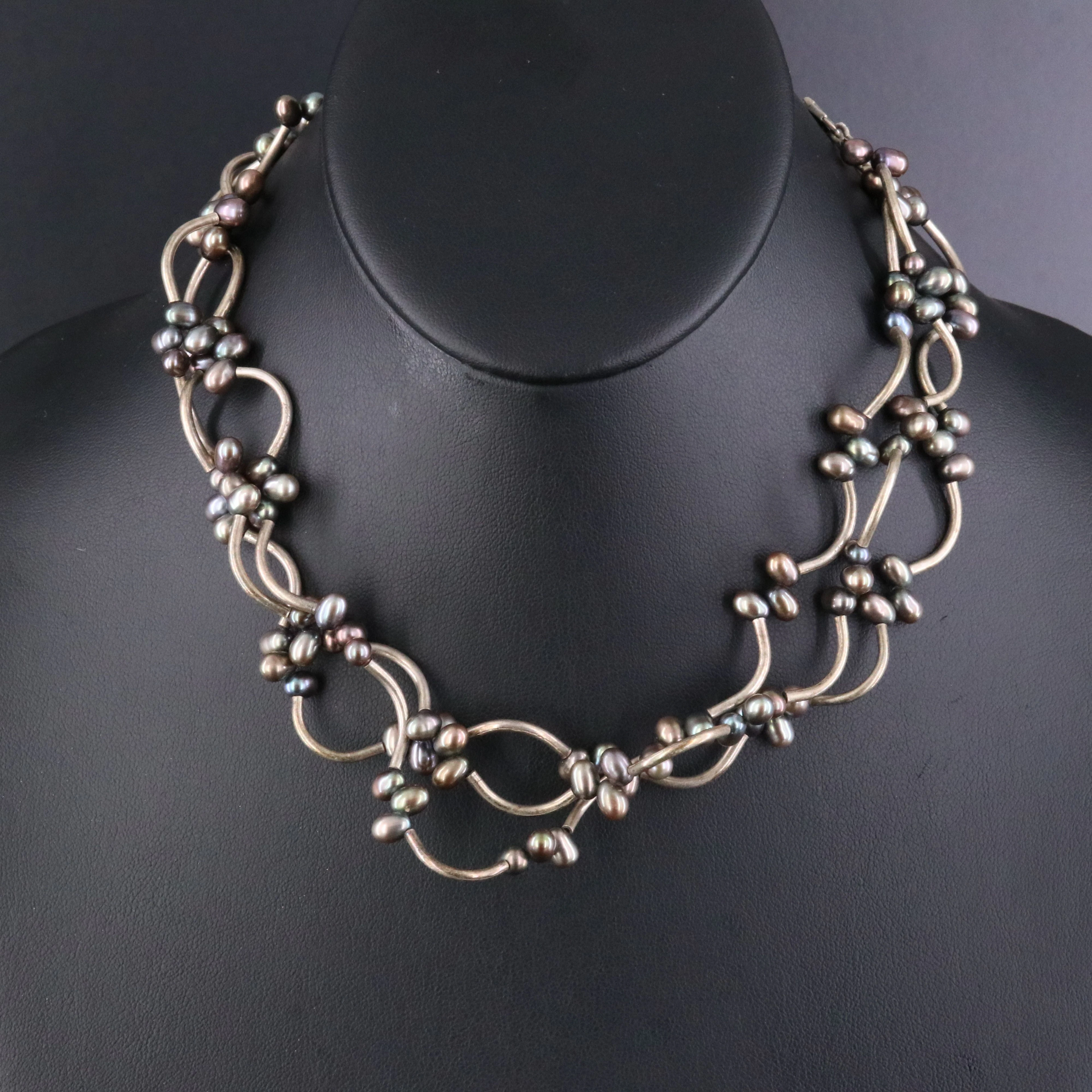 Sterling Pearl Necklace