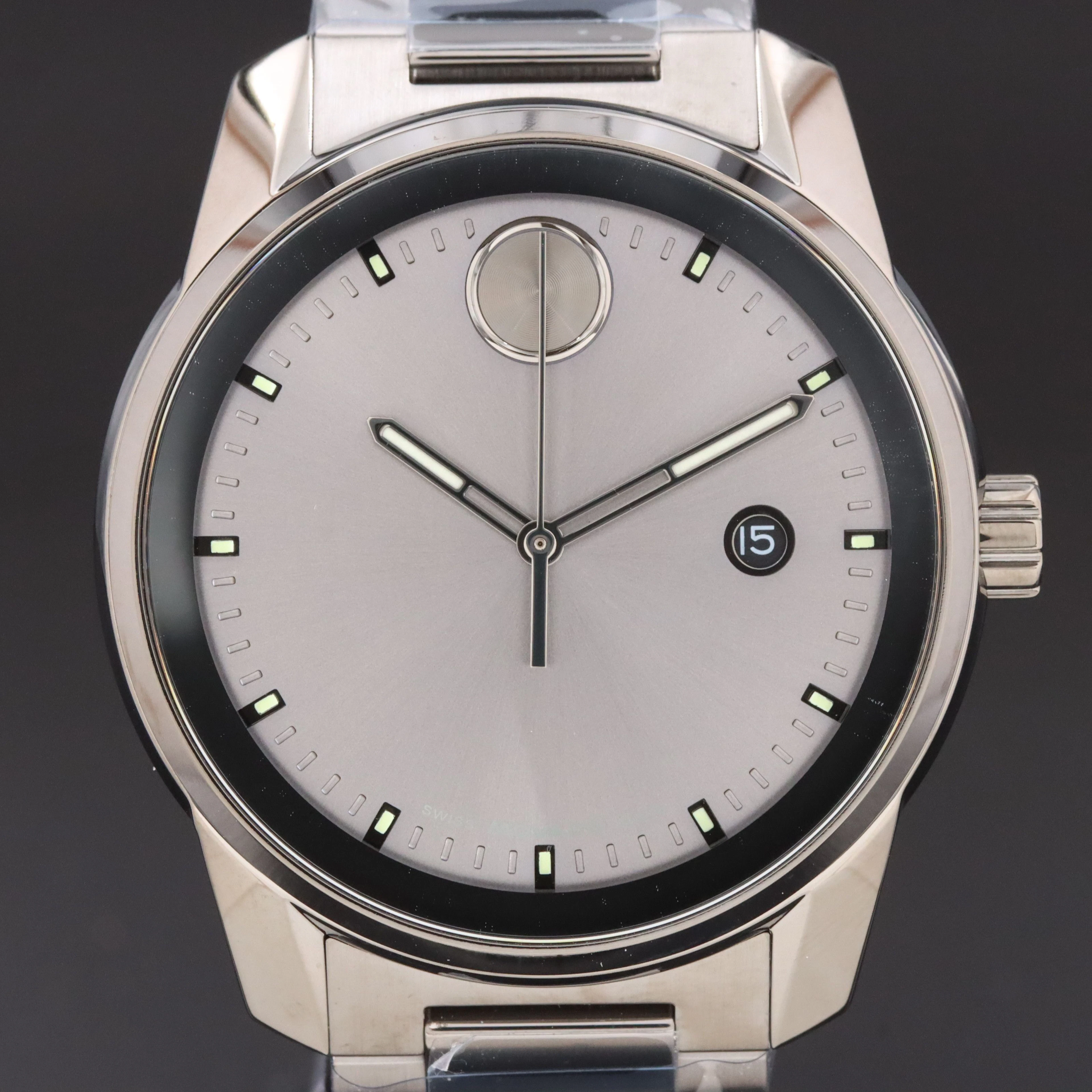 Movado Bold Verso Stainless Steel Swiss Quartz Watch
