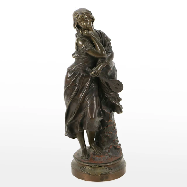 After Adrien Étienne Gaudez Bronze Sculpture "Mignon"