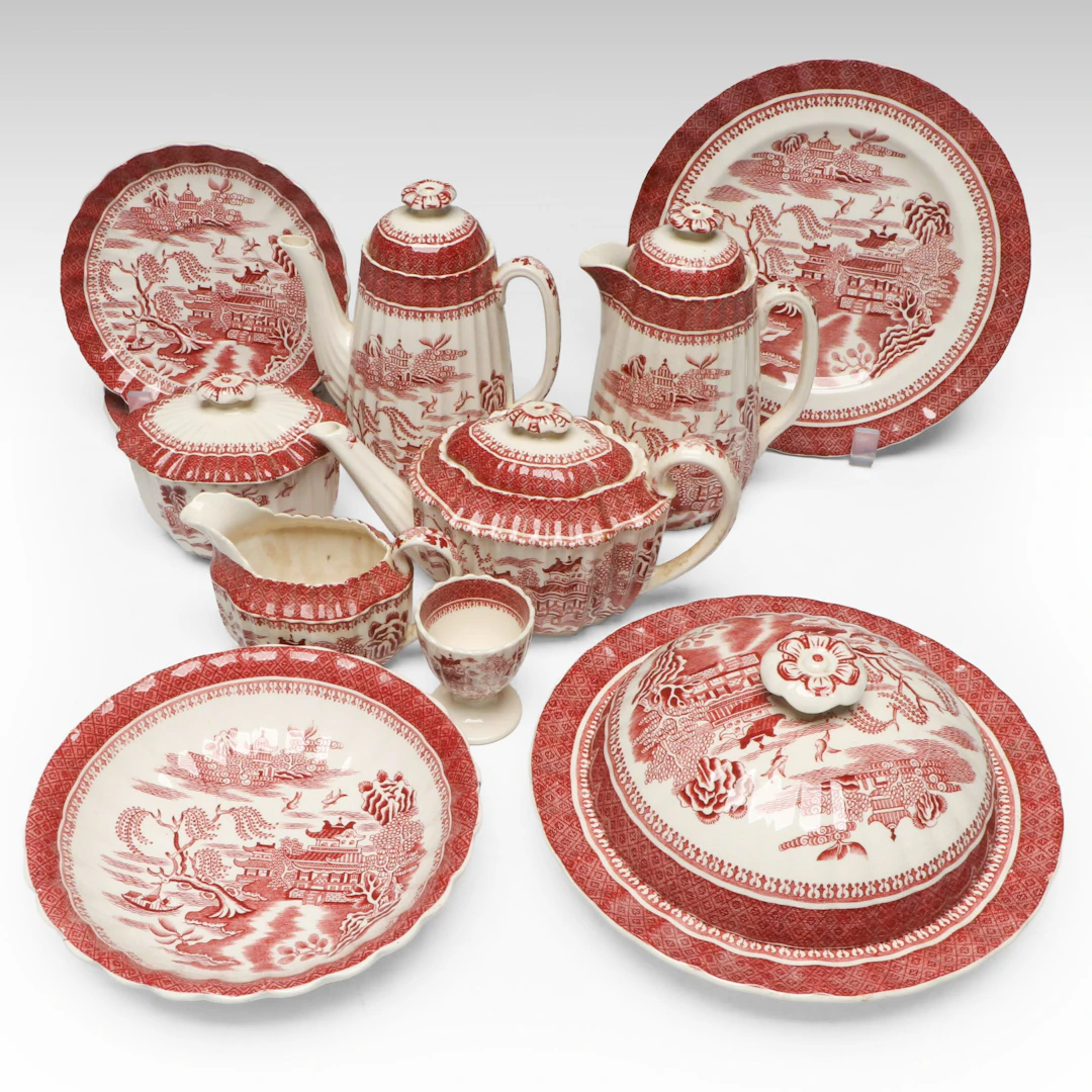 English Copeland Spode "Mandarin" Transferware Tea/Coffee Service