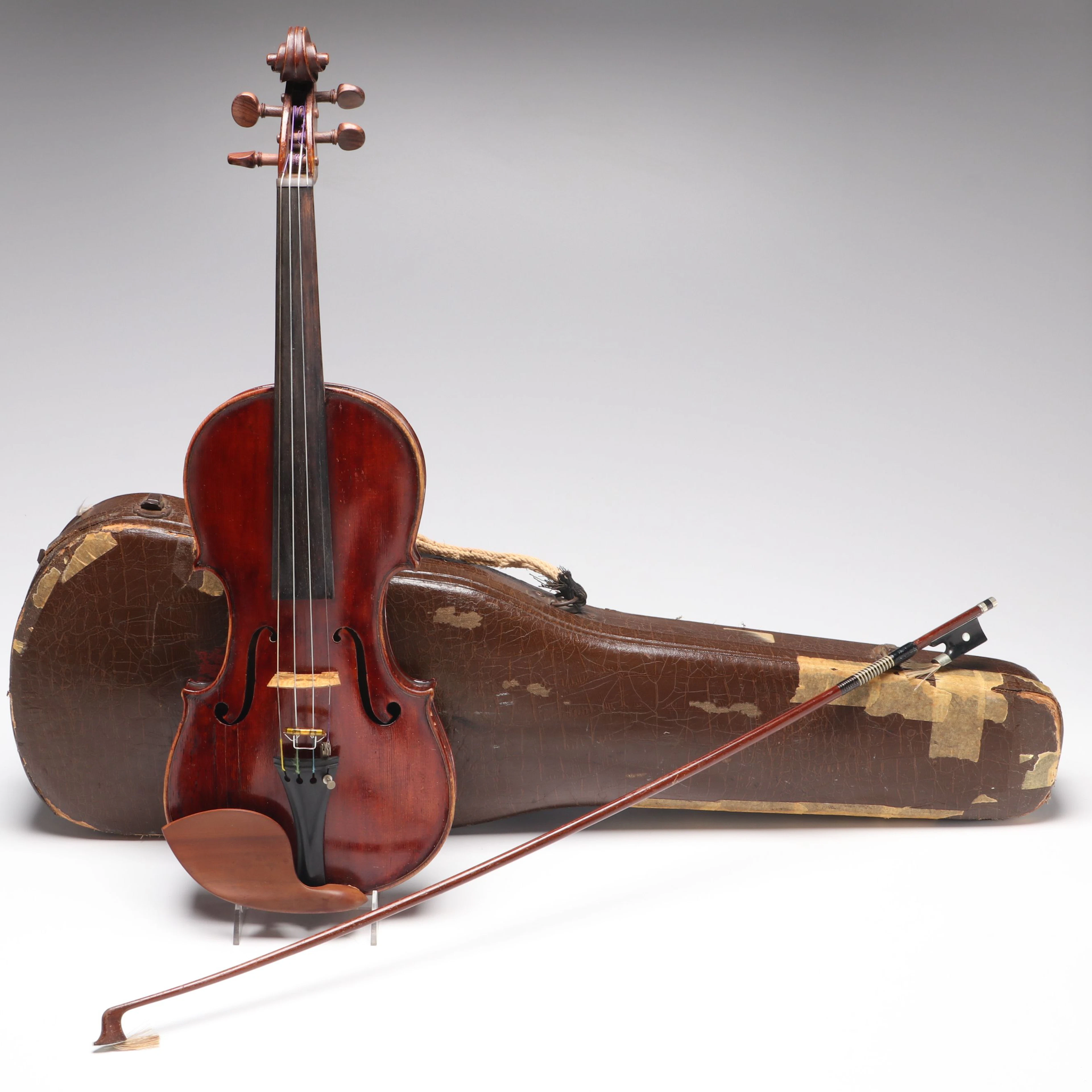 Italian Full Size Violin with Case and Bow