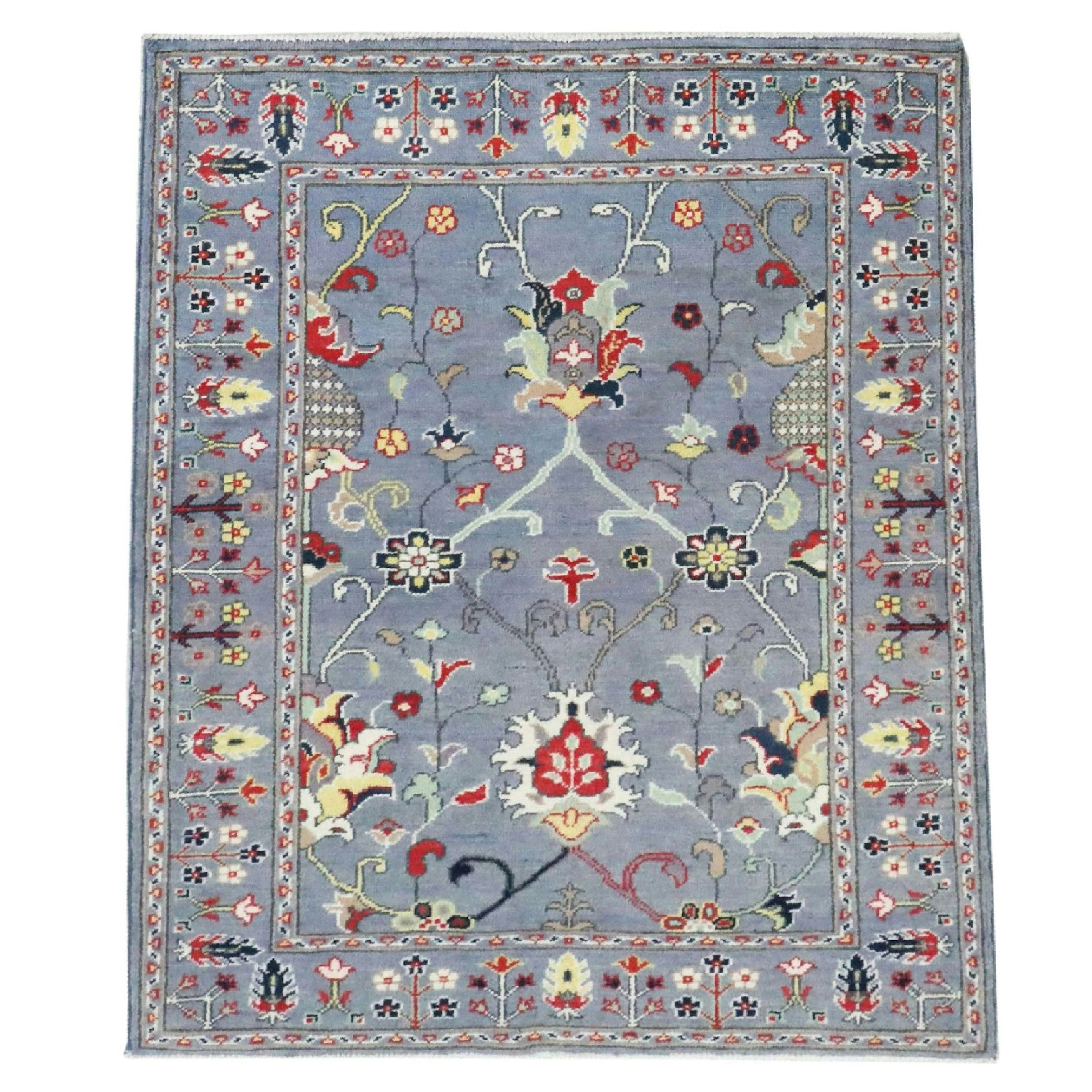 3'4 x 4'11 Hand-Knotted Pakistani Kazak Style Accent Rug