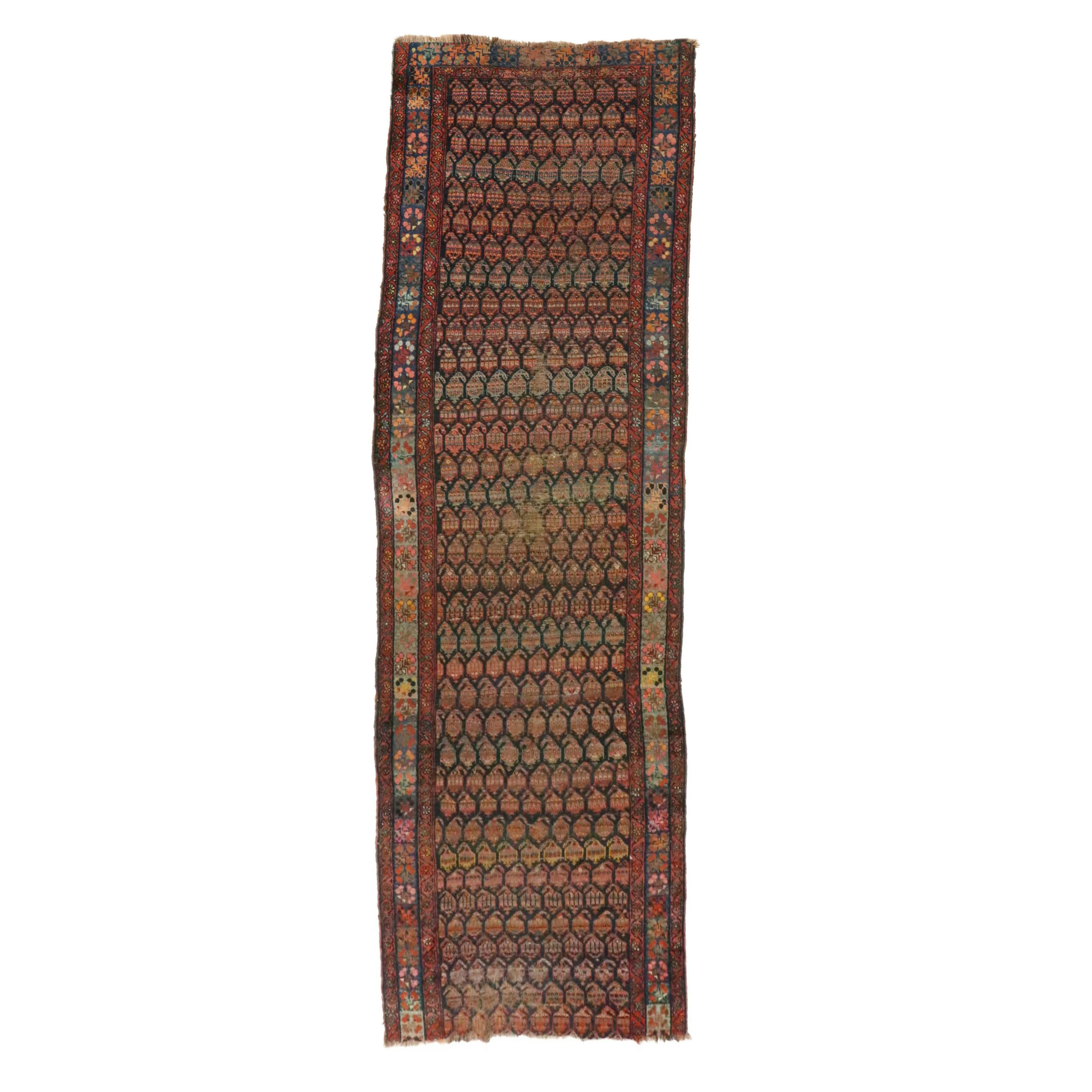 4'11 x 16'4 Hand-Knotted Persian Seraband Long Rug Remnant