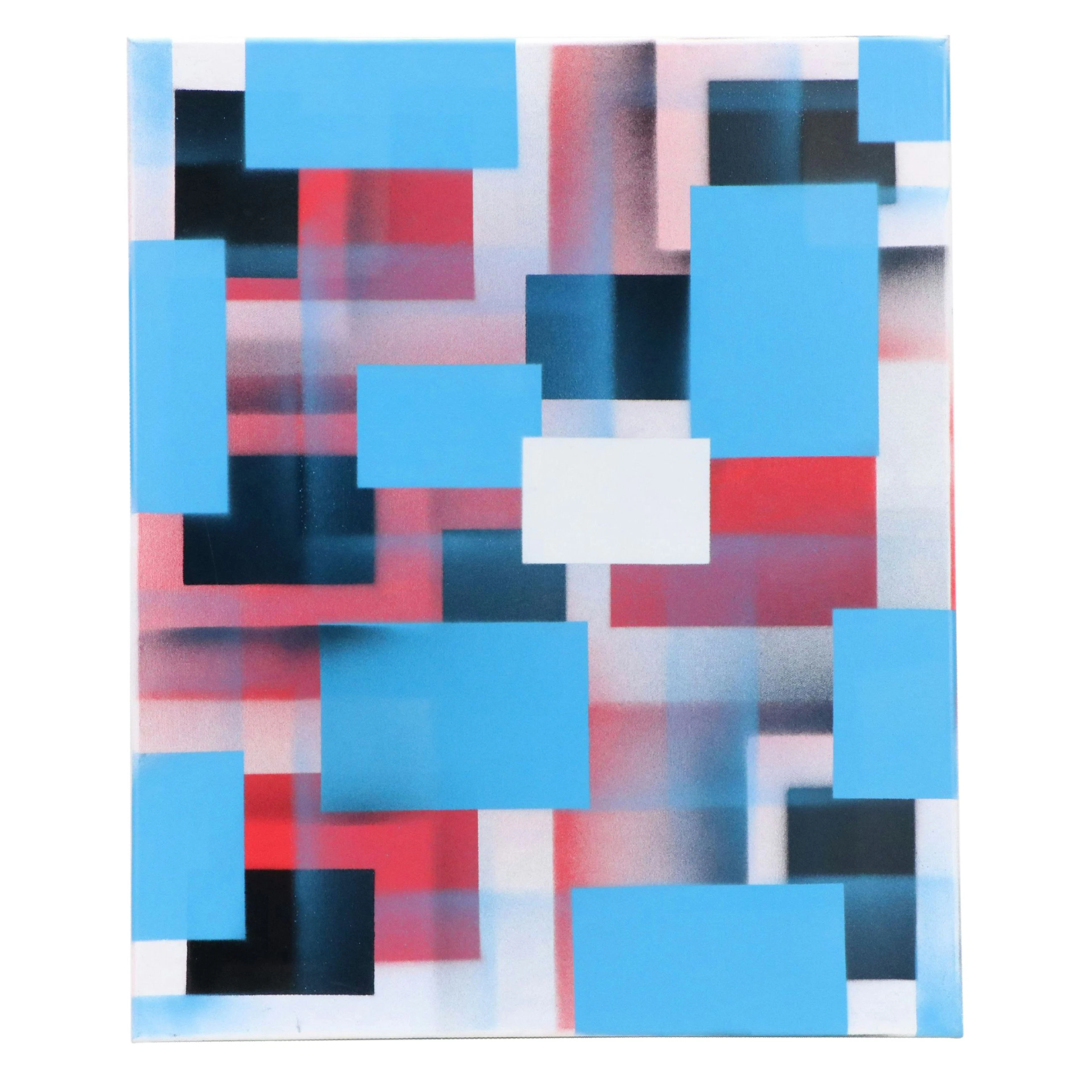 Jason Michael Durham Geometric Acrylic Painting "Transitions," 2026