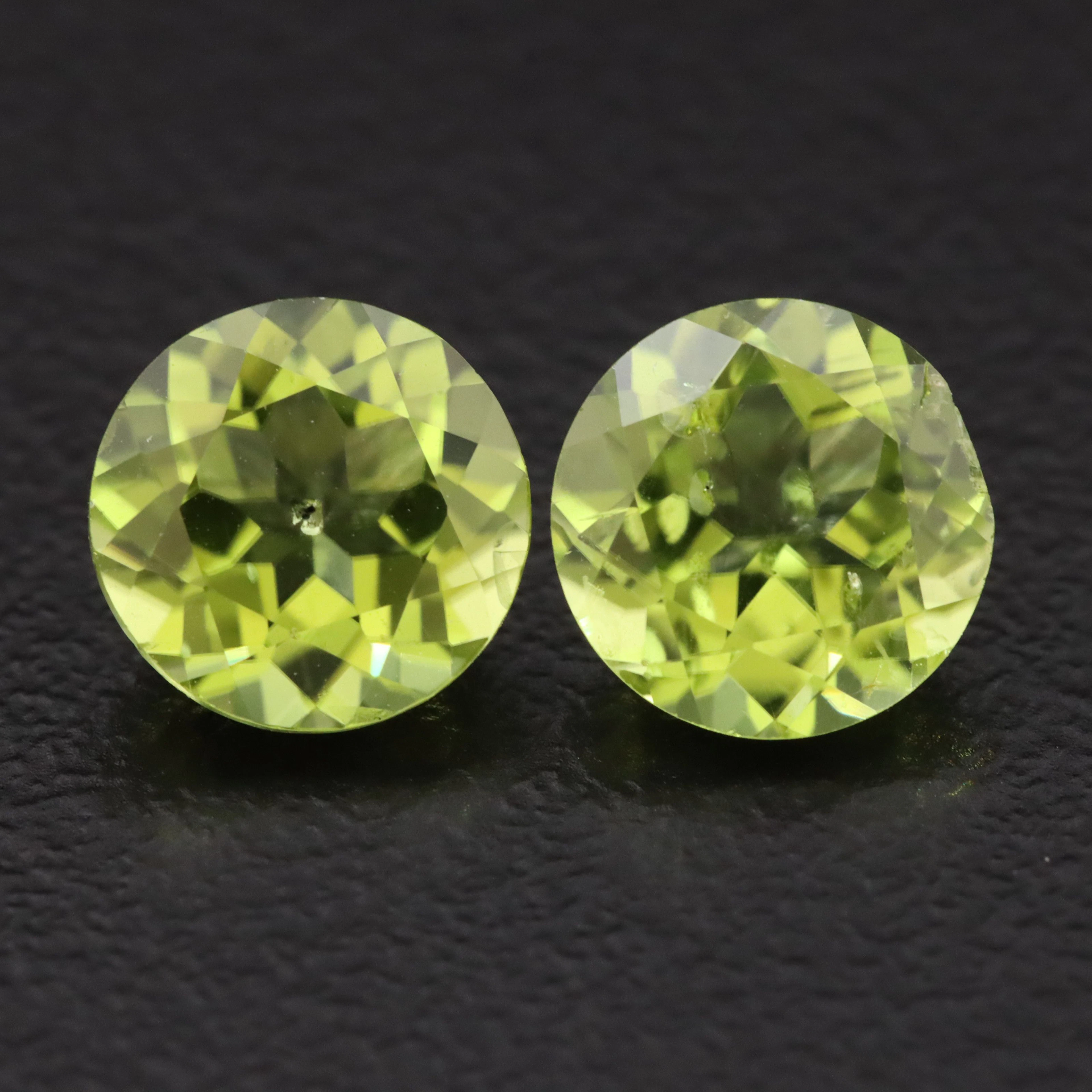 Loose 2.91 CTW Peridot, Matched Pair