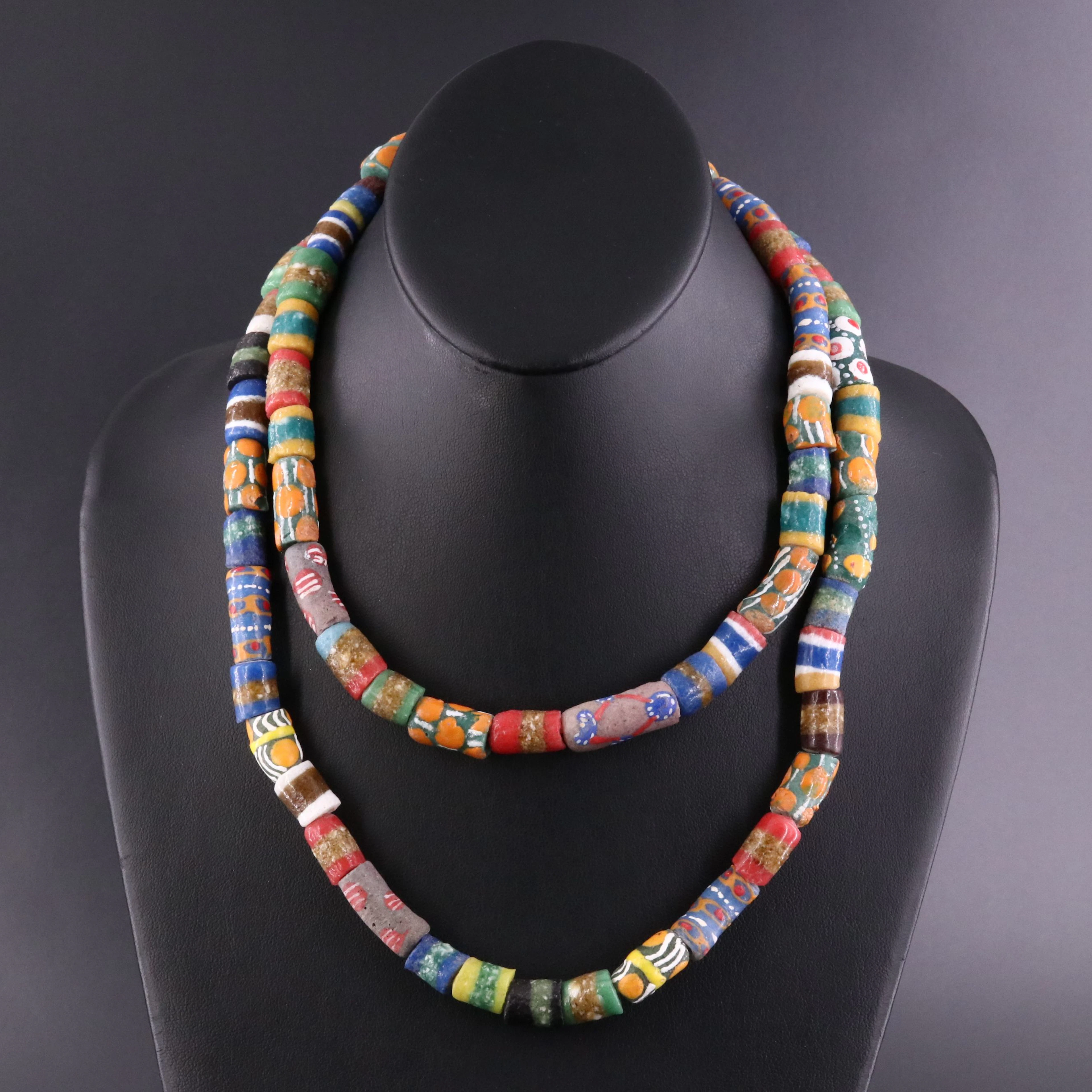 Trade Bead Necklace Including Millefiori