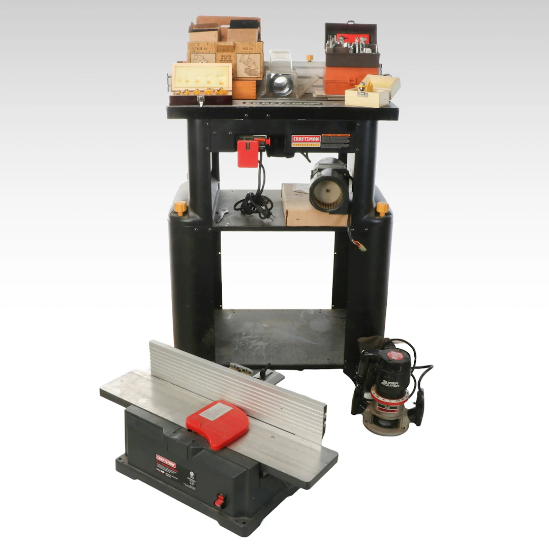 Craftsman Freestanding Router Table with Accessories