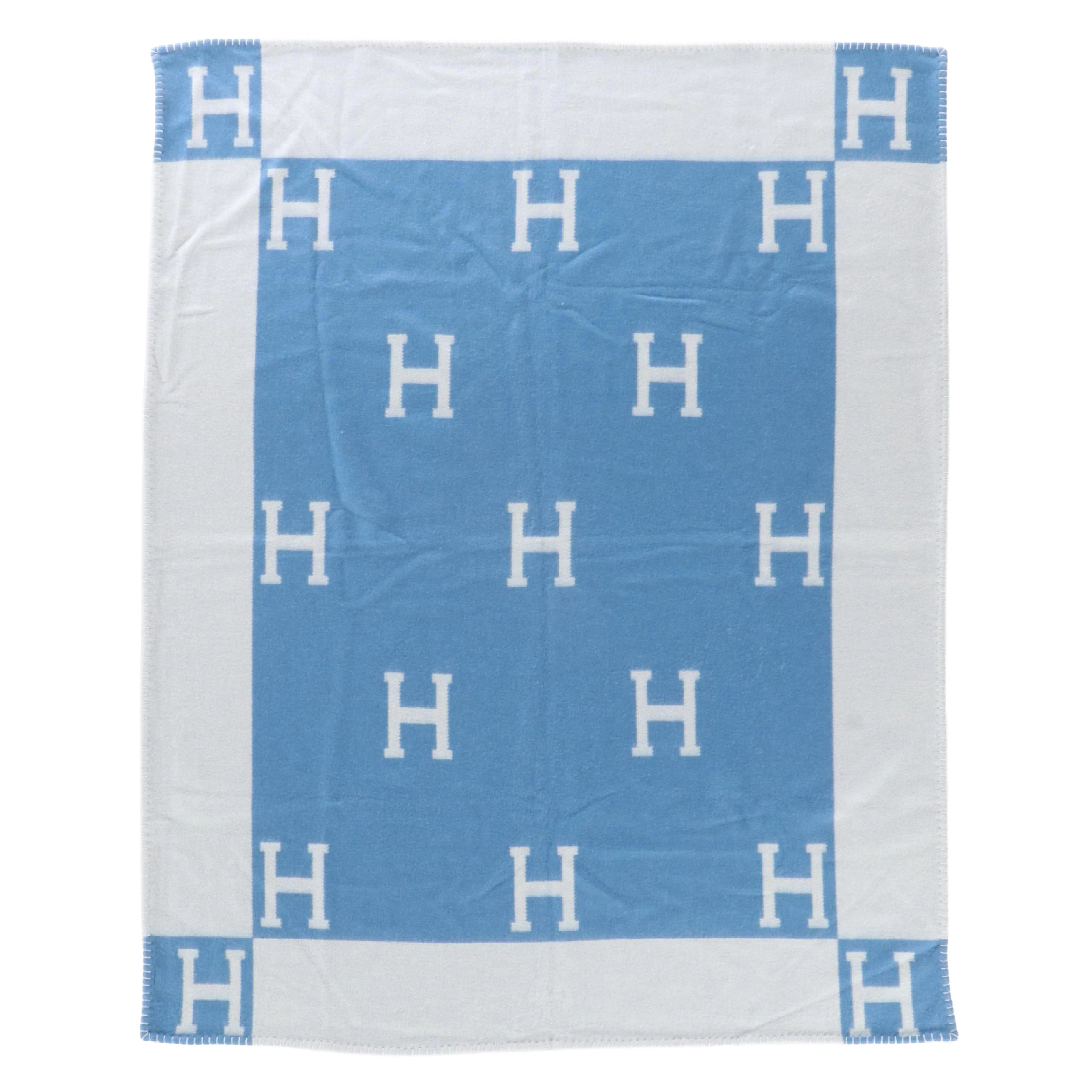 Hermès Merino Wool/Cashmere Avalon Throw Blanket