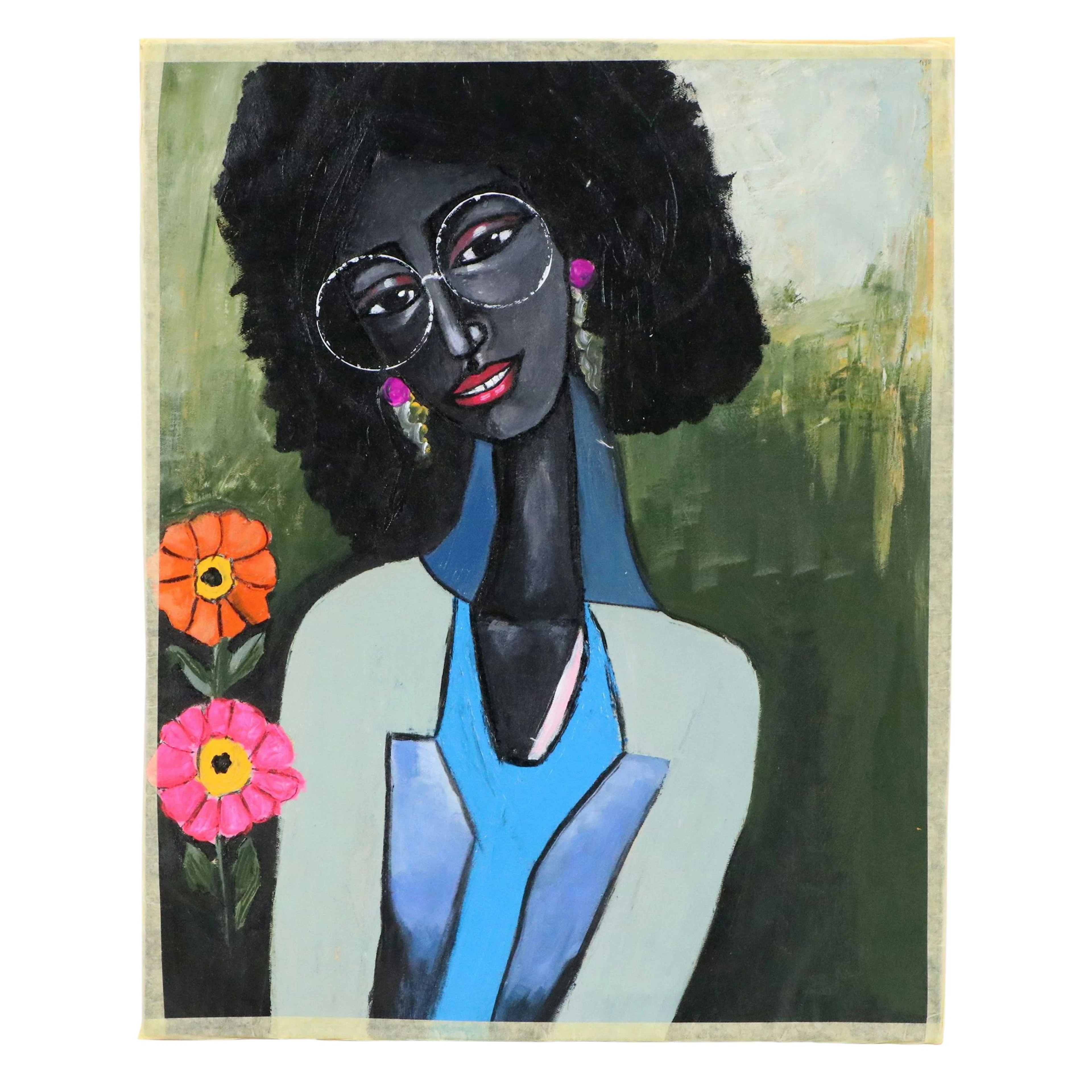 Oluwakemi Omowaire Acrylic Painting "Being at Peace," 2026