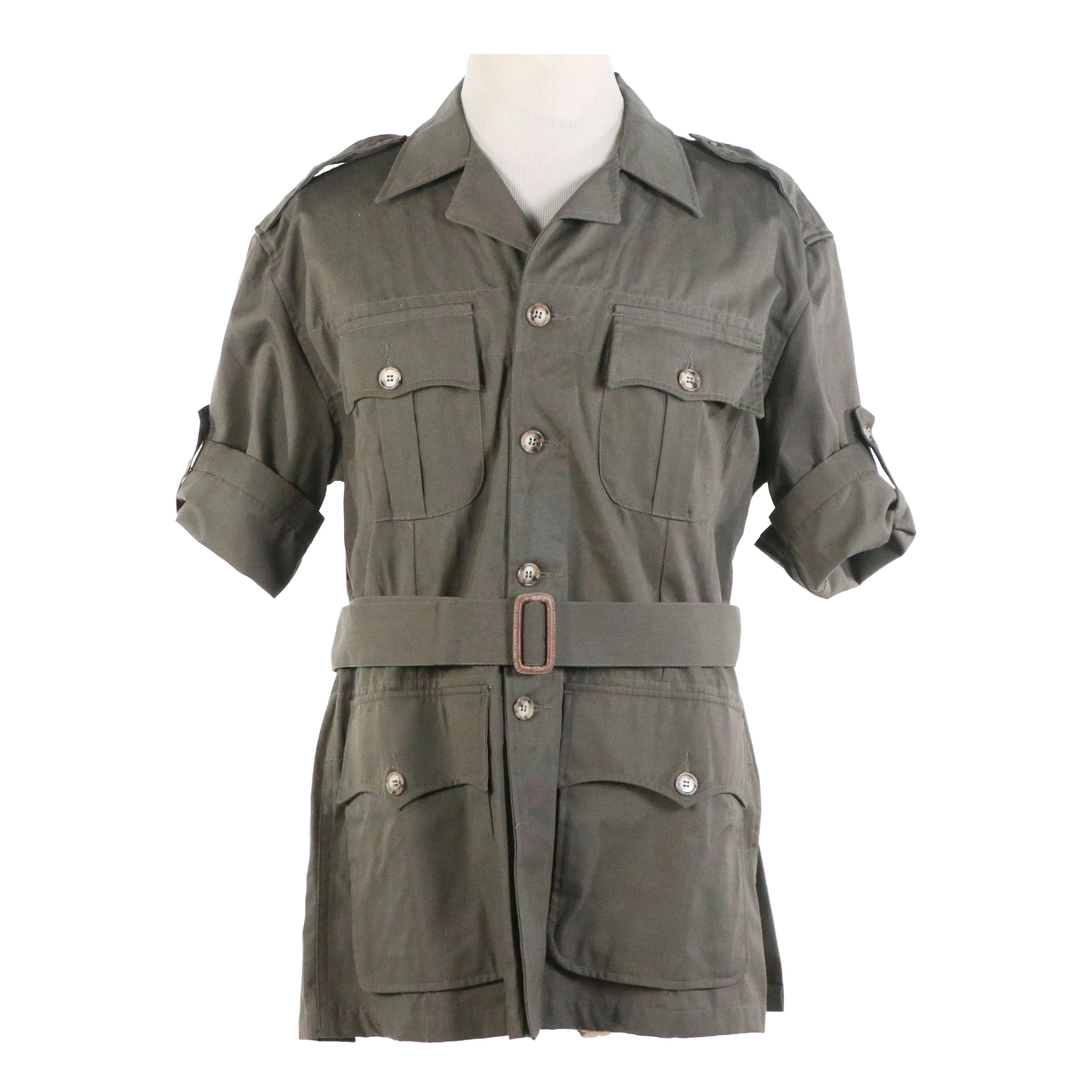 Men's Willis & Geiger Safari Jacket in 340 Bush Poplin Cotton with Horn Buttons