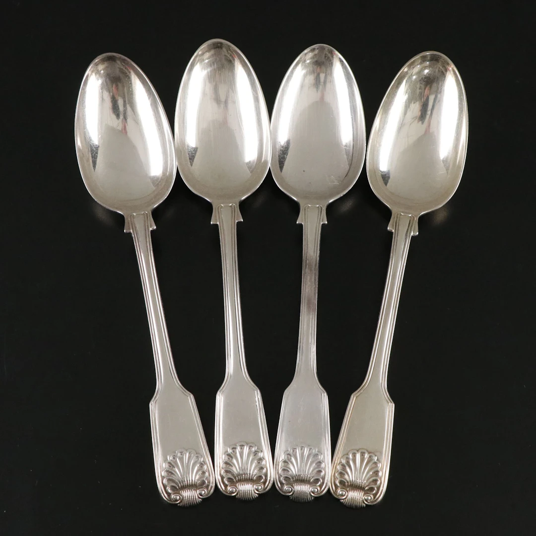 Sterling Silver William Eley Serving Spoons