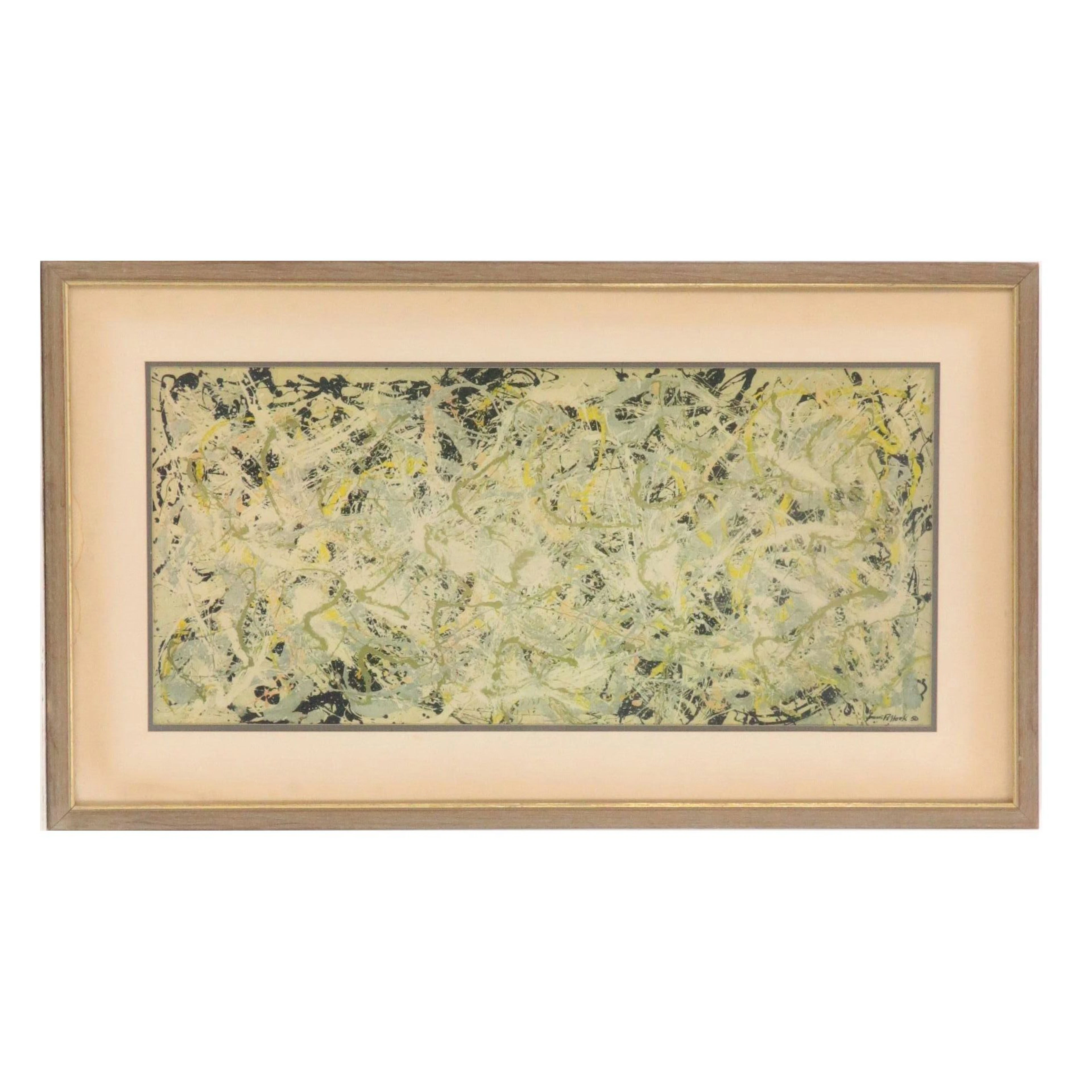 Collotype After Jackson Pollock "Number 27"