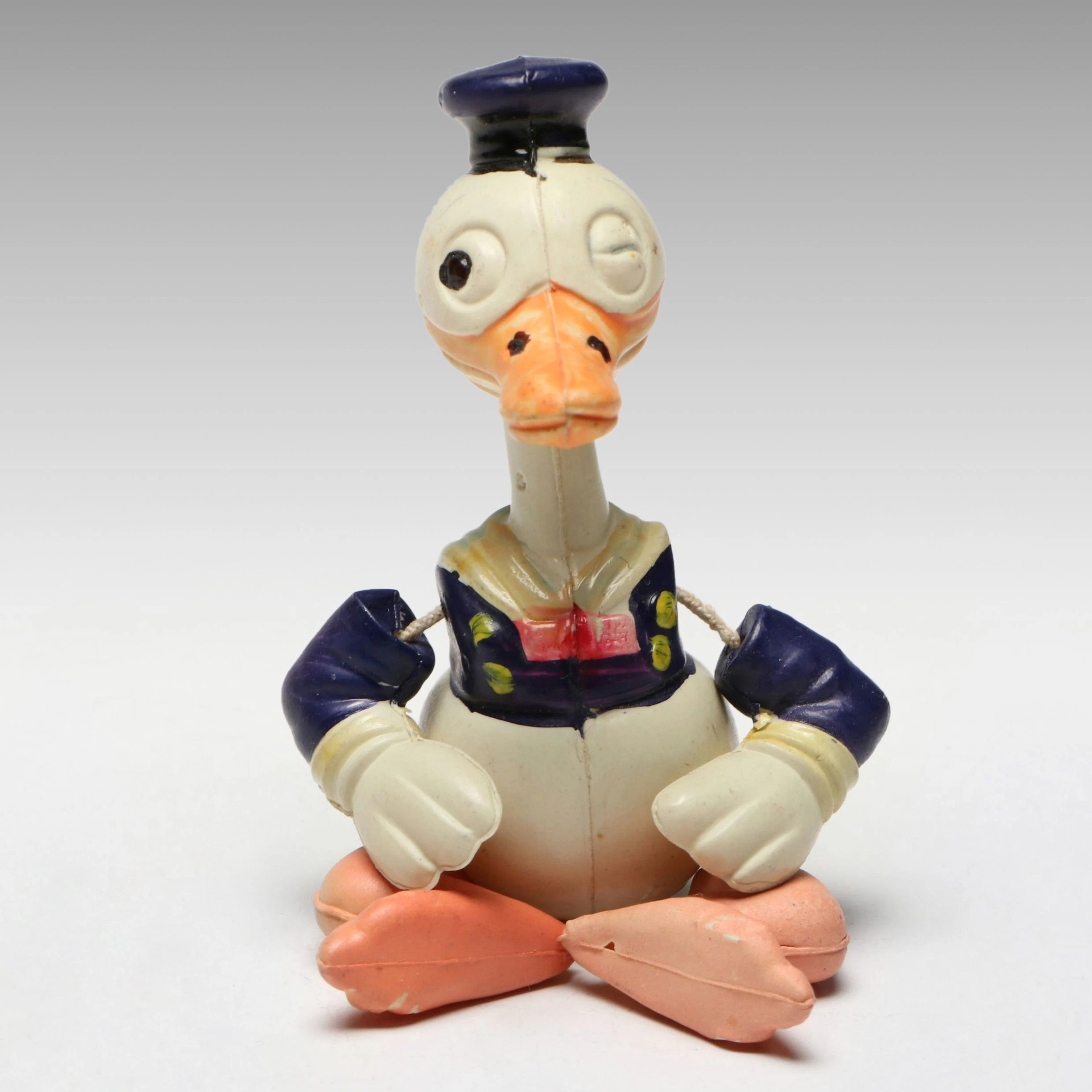 Japanese Jointed Celluloid Winking Donald Duck Toy, Early 20th Century