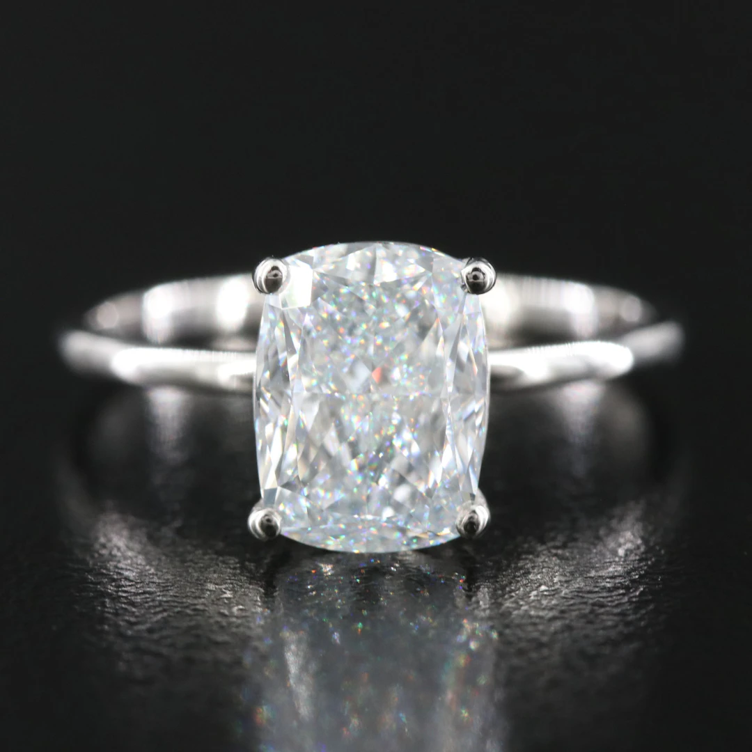 14K 2.61 CT Lab Grown Diamond Solitaire Ring with IGI Report