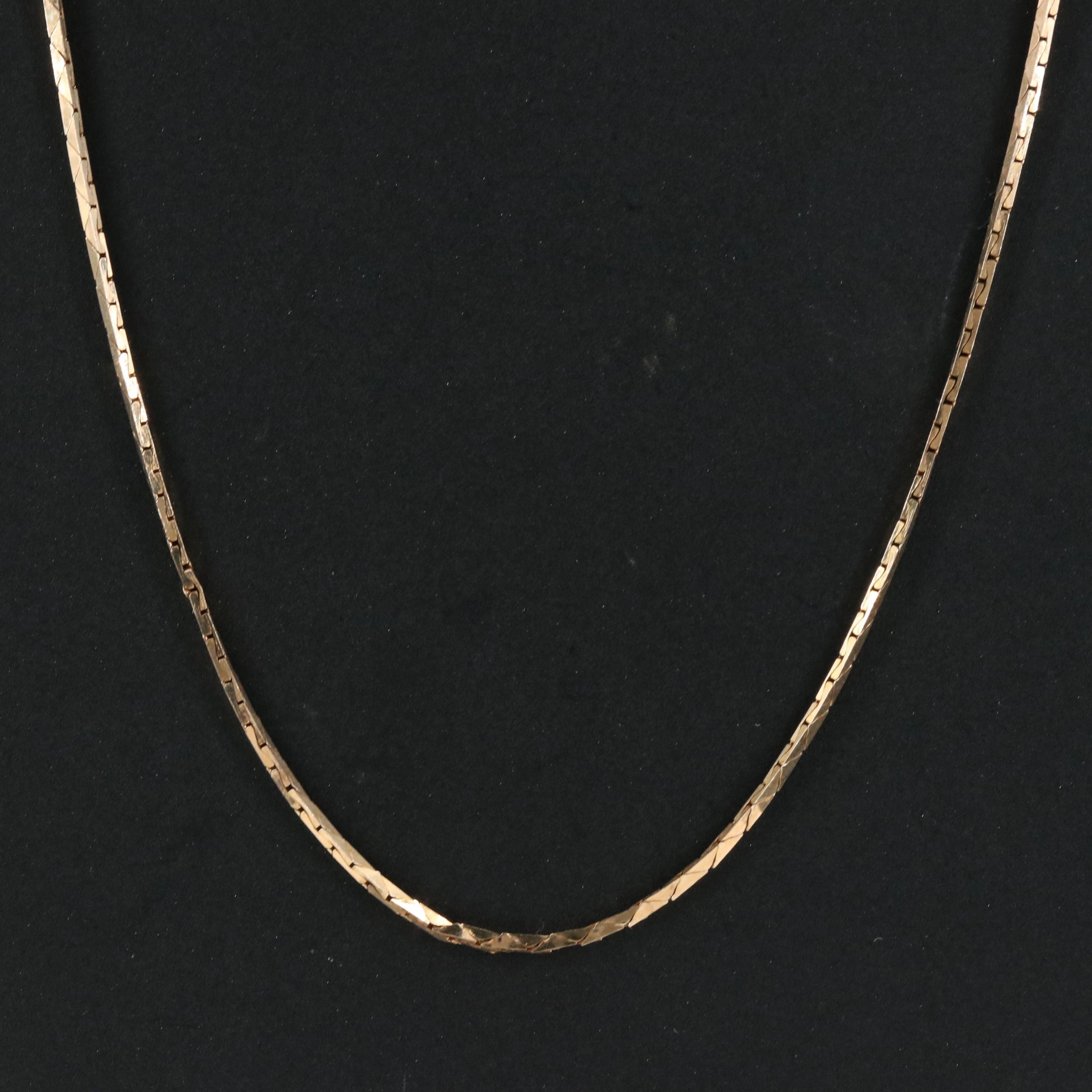14K Cobra Chain Necklace