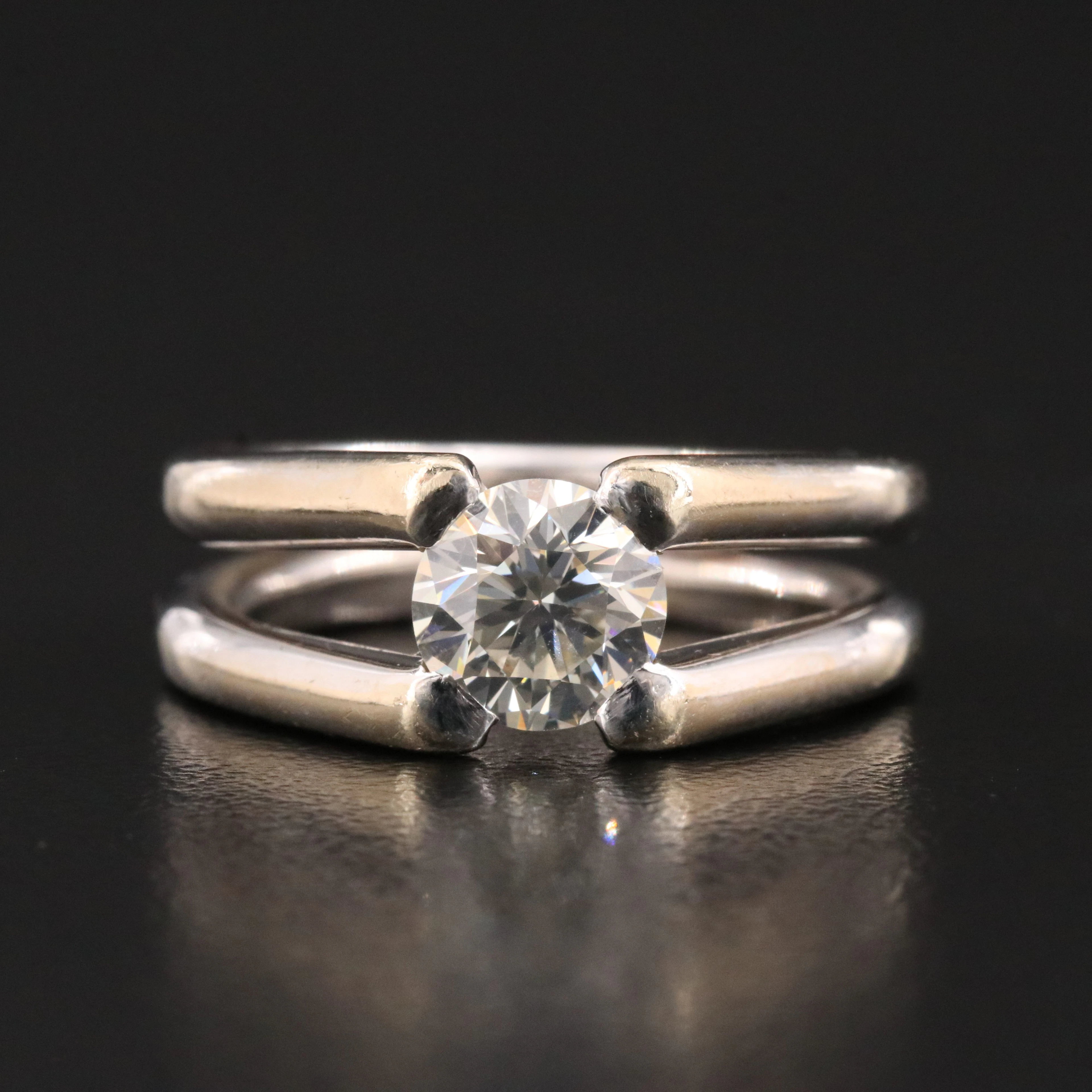 18K 1.15 CT Diamond Solitaire Ring