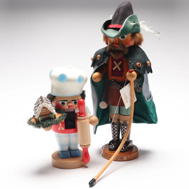 Kurt S. Adler Steinbach "Robin Hood" and Other Christmas Nutcracker Figurines