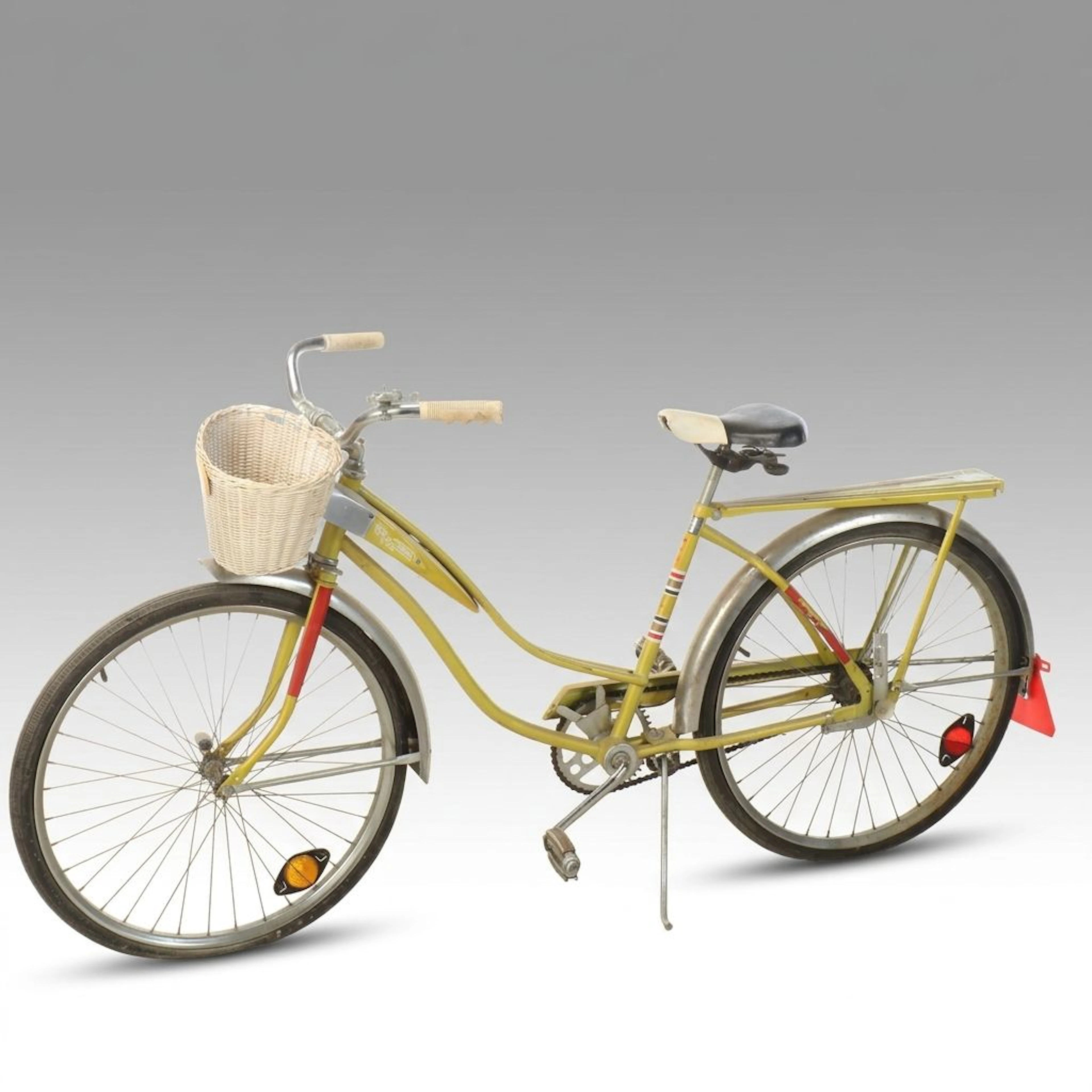 Firestone "500" Yellow Cruiser Bicycle, Late 20th Century