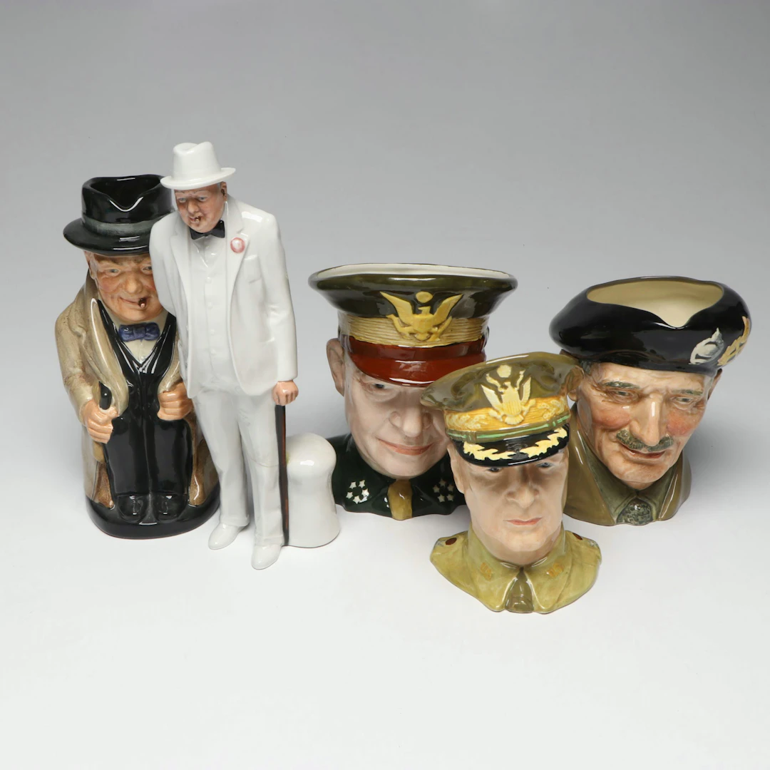 "Winston Churchill," "Douglas MacArthur," and More Ceramic Toby Jugs