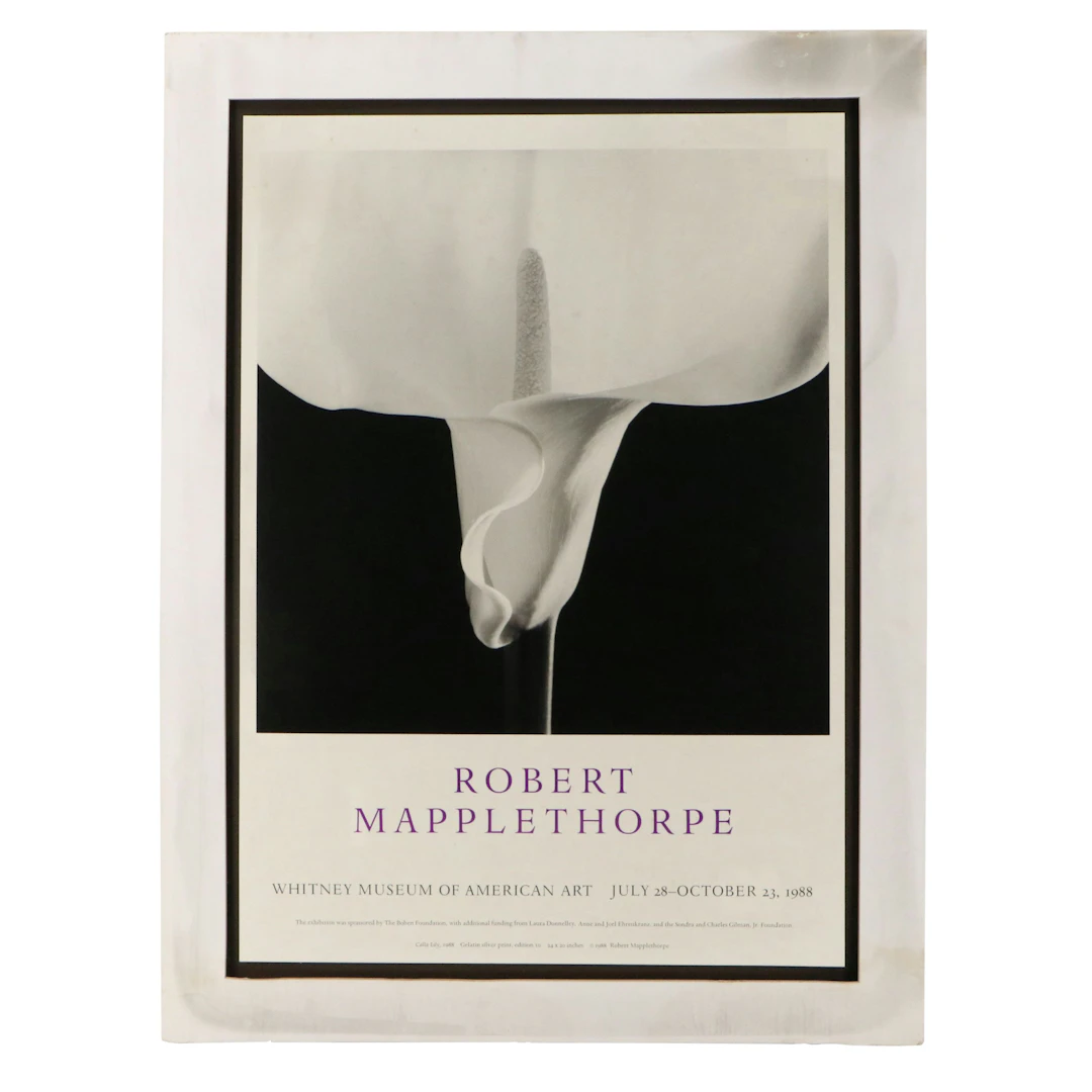 After Robert Mapplethorpe Offset Lithograph Exhibition Poster, 1988