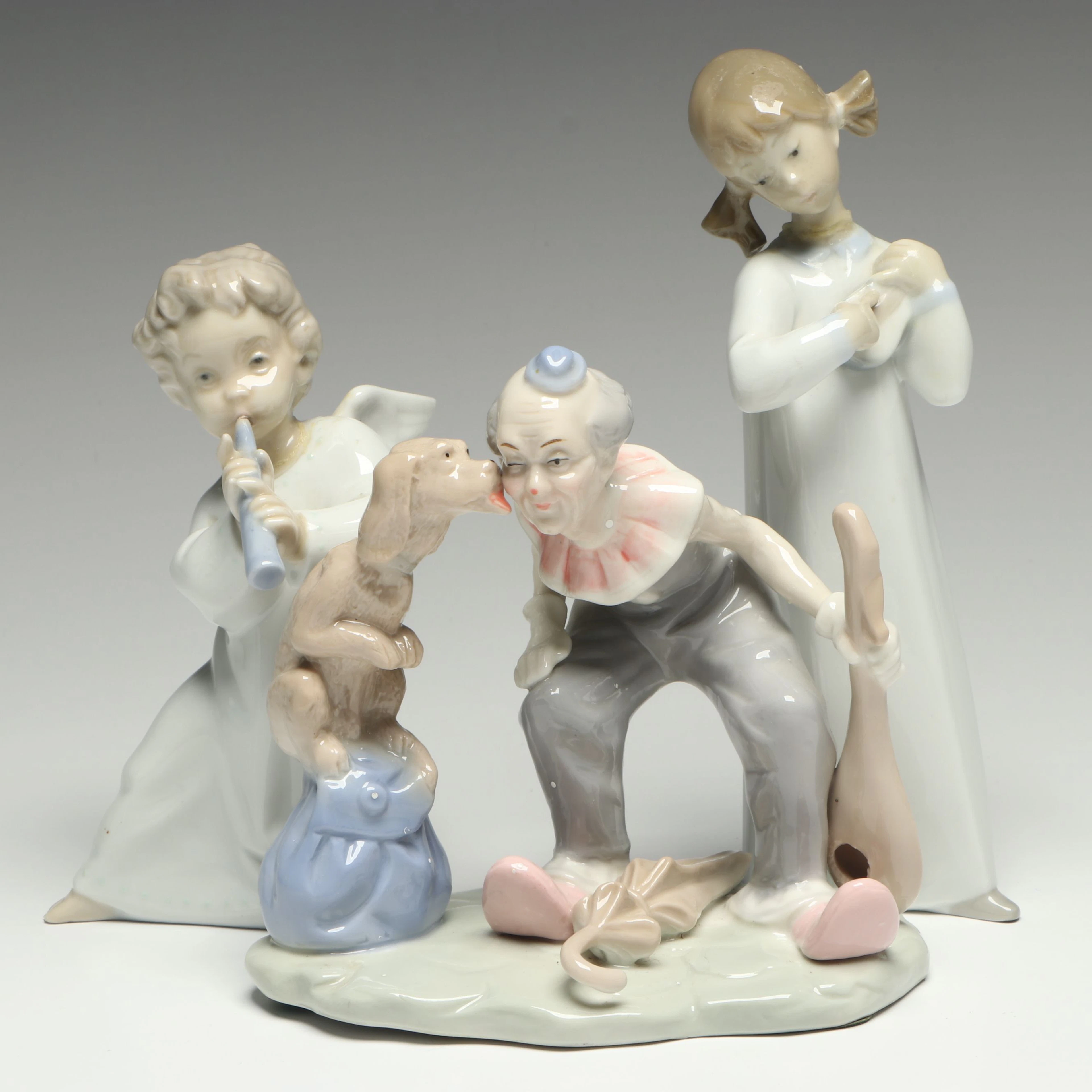 Lladró Porcelain Figurines Including "You Missed a Spot" and More