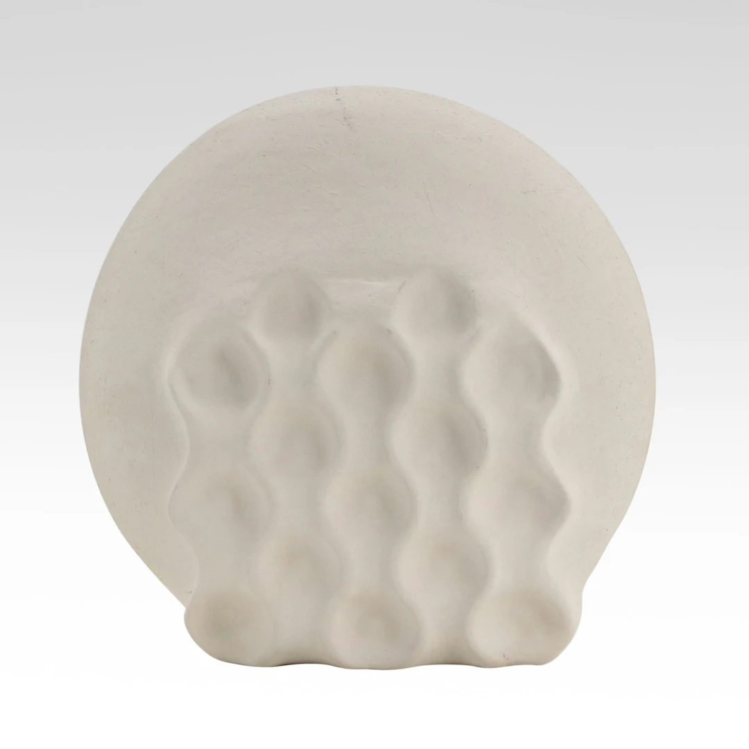 Cast Plaster Abstract Tabletop Sculpture, 21st Century