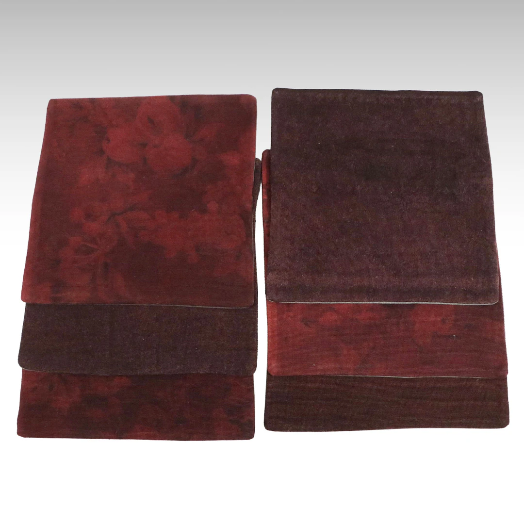 Turkish Overdyed Handwoven Rug Faced Pillow Covers