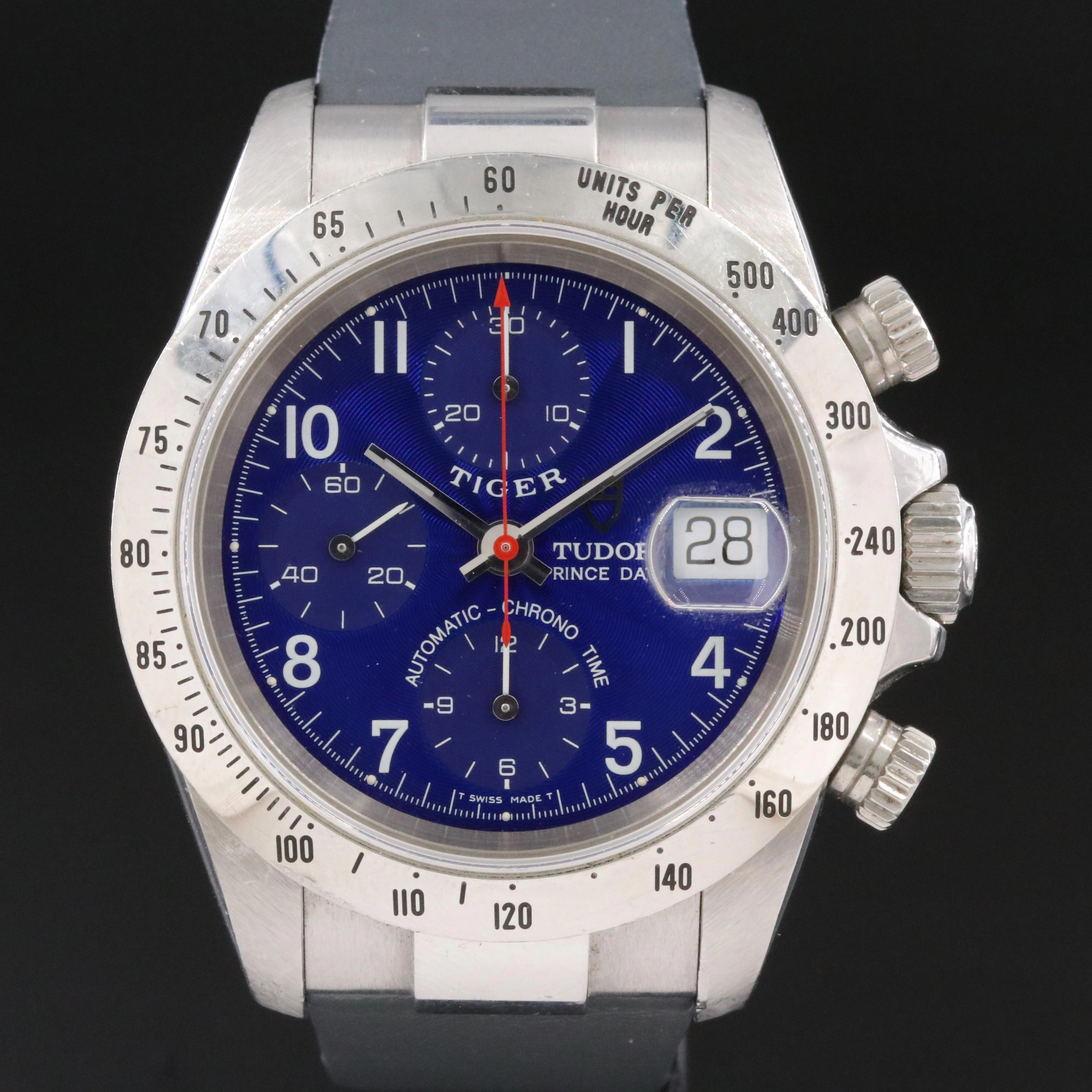 Tudor Tiger Prince Date "Small Block" Chronograph Watch ca.1999