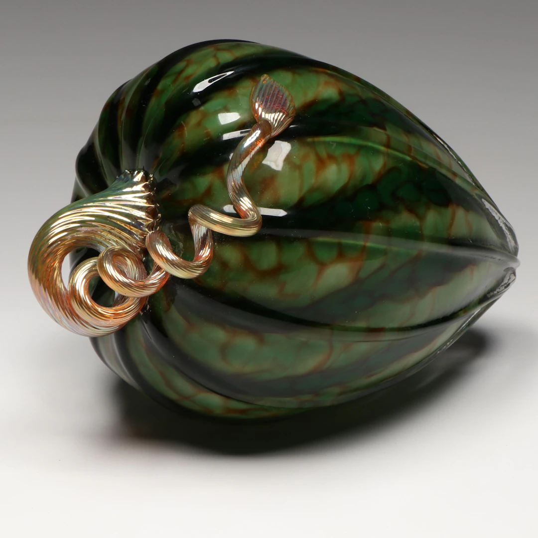 Handblown Art Glass Gourd, 2007